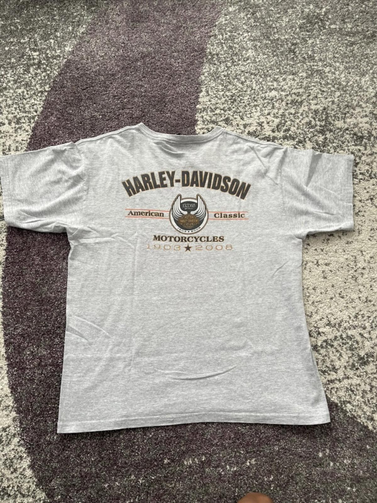 Harley Davidson 2008 Harley-Davidson 105th Anniversary Tee –American Classic Size US L / EU 52-54 / 3 - 4 Thumbnail