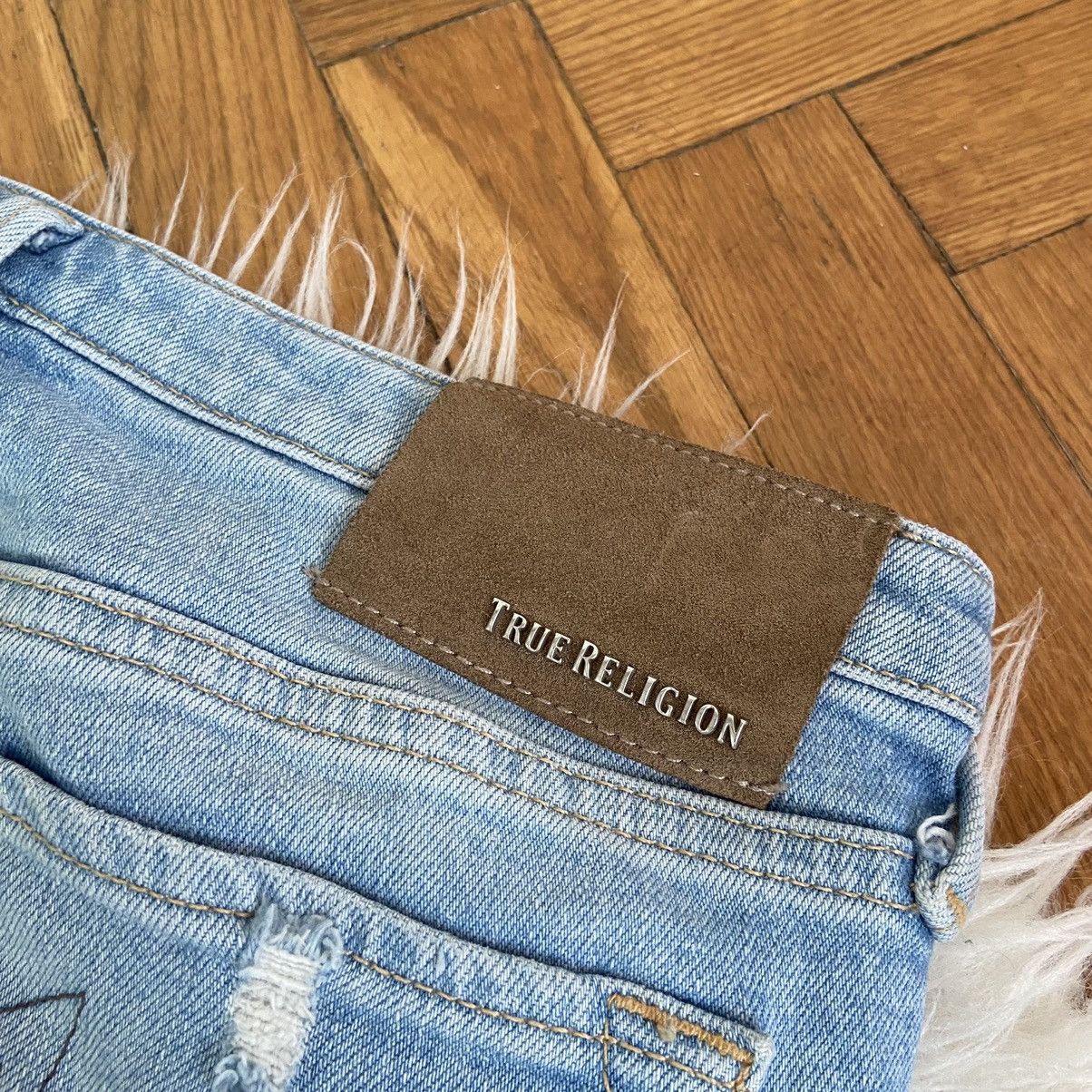 If Six Was Nine × True Religion 📌 Crazy True Religion Halle Mid Rise Skinny Y2K Denim Jeans Size 27" / US 4 / IT 40 - 6 Thumbnail