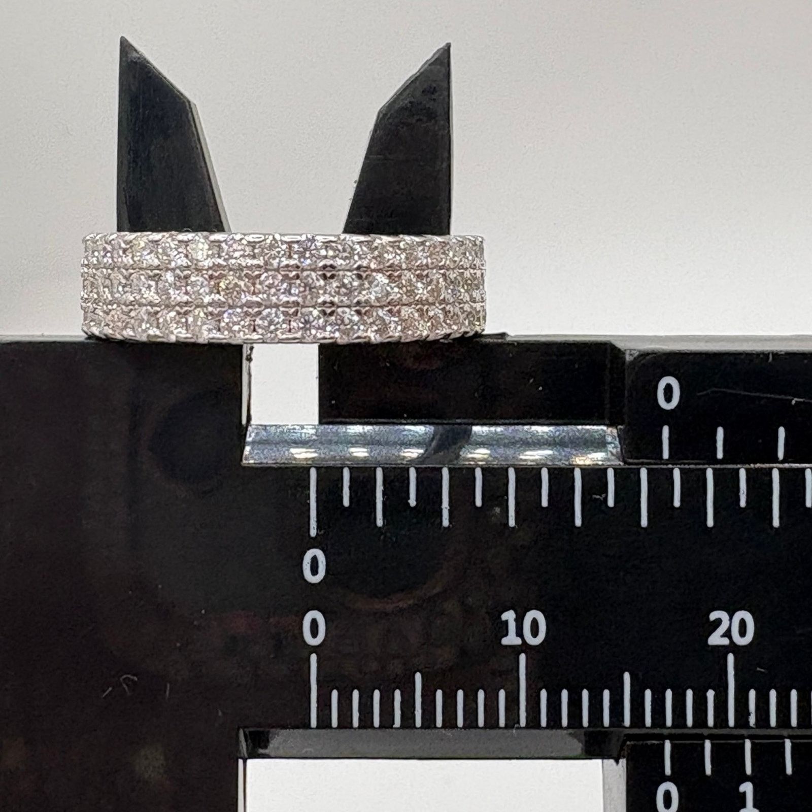 Other Moissanite 3-Row Band 1.725ct, S925 Silver, Size 6.5 Size ONE SIZE - 8 Thumbnail