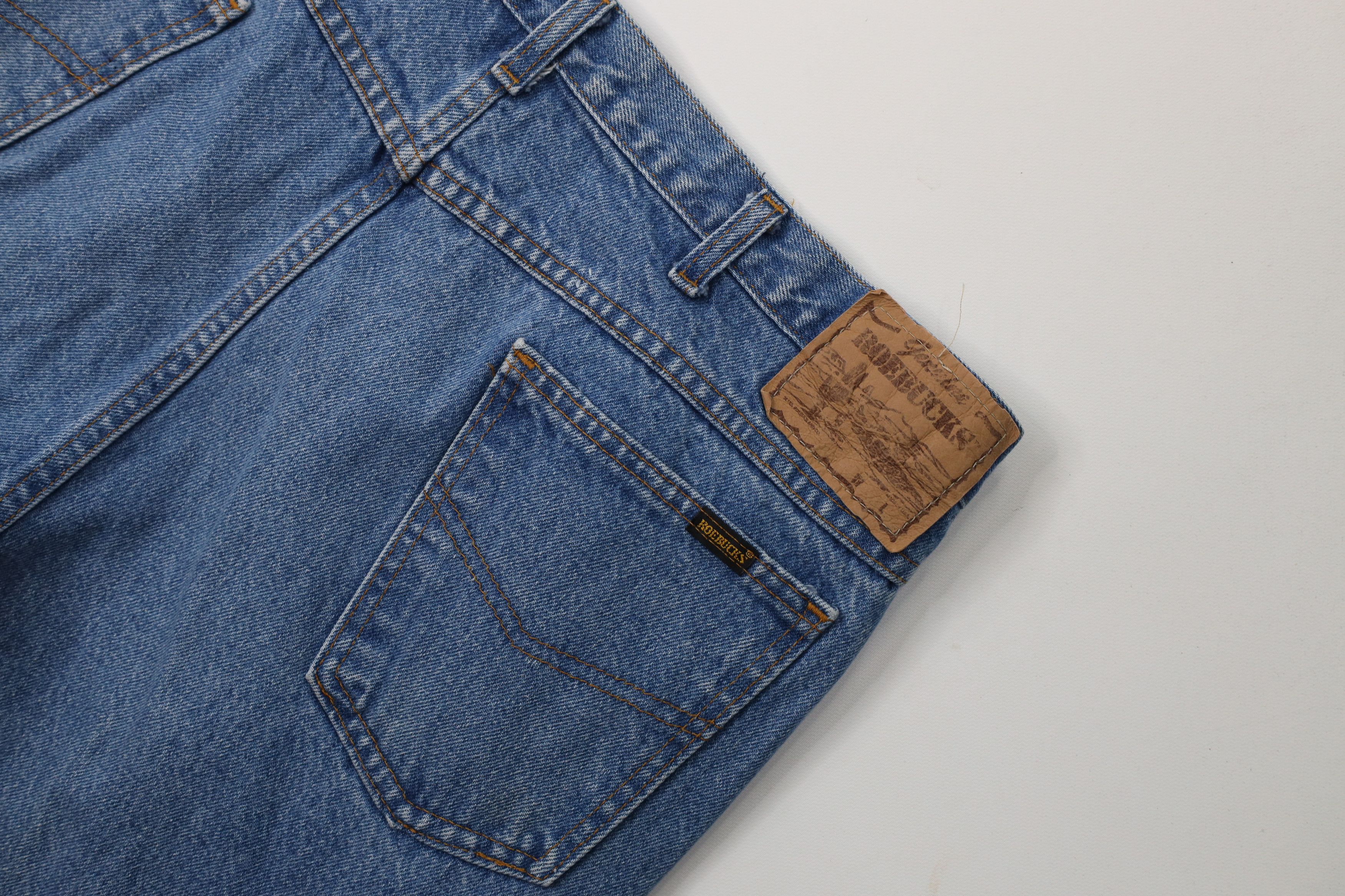 Vintage Vintage 70s 80s Streetwear Wide Leg Denim Jeans Blue Cotton Size US 38 / EU 54 - 12 Thumbnail