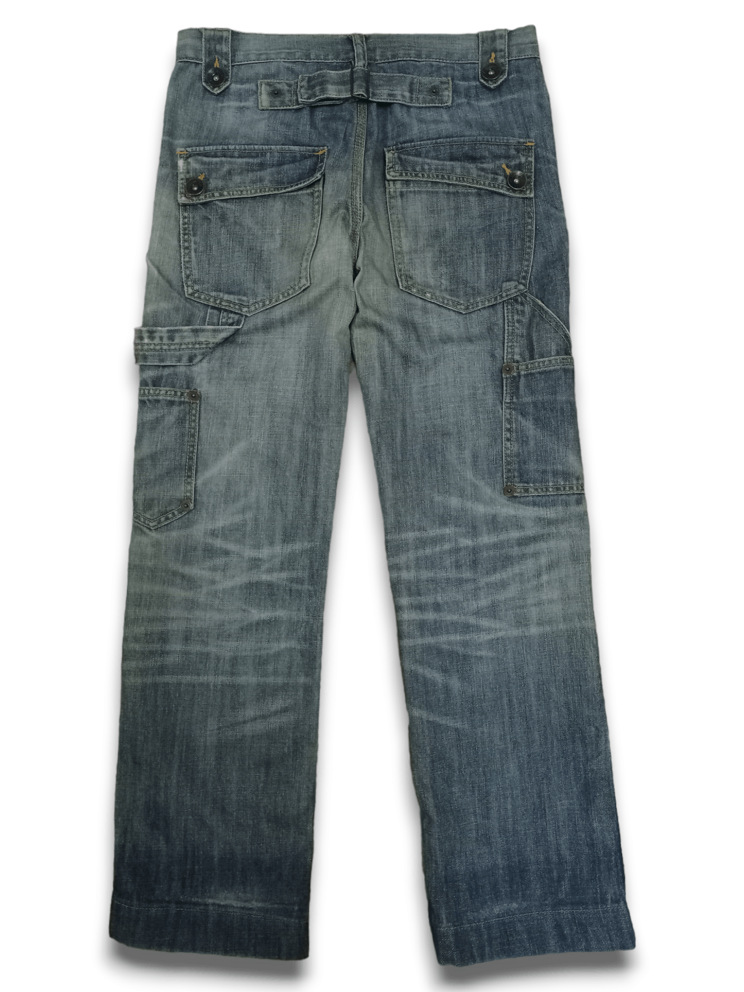 Japanese Brand Vintage Japanese Brand Buckle Back Loose Carpenter Pants Size US 30 / EU 46 - 3 Thumbnail