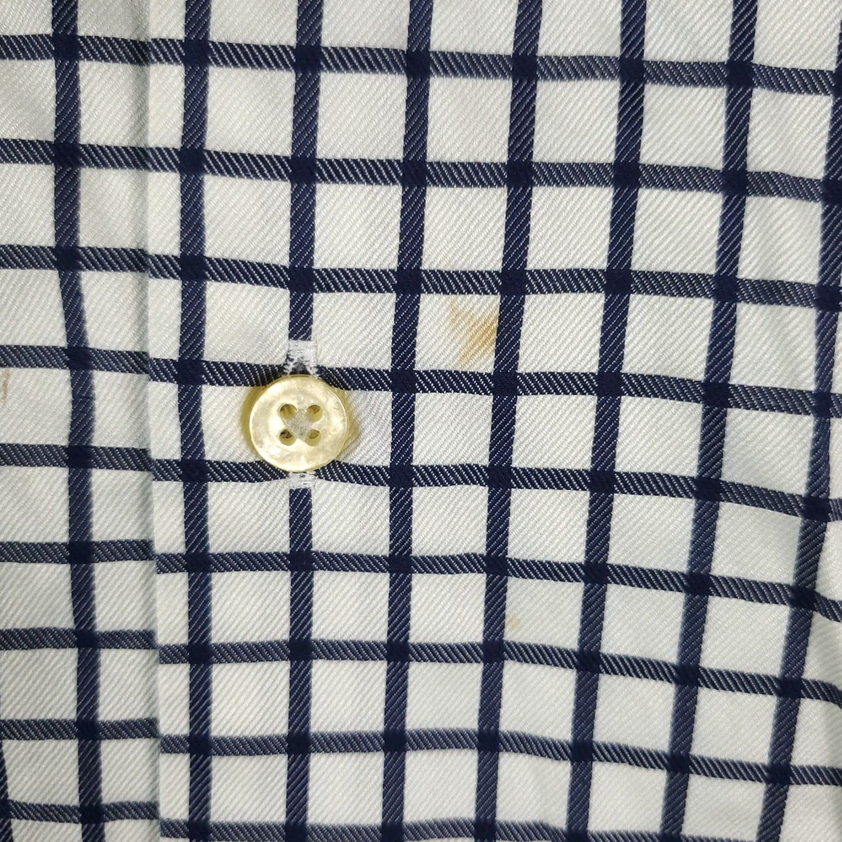 Peter Millar Peter Millar Button-Up Shirt Men’s Large Blue White Check Long Sleeve Casual Size US L / EU 52-54 / 3 - 3 Thumbnail