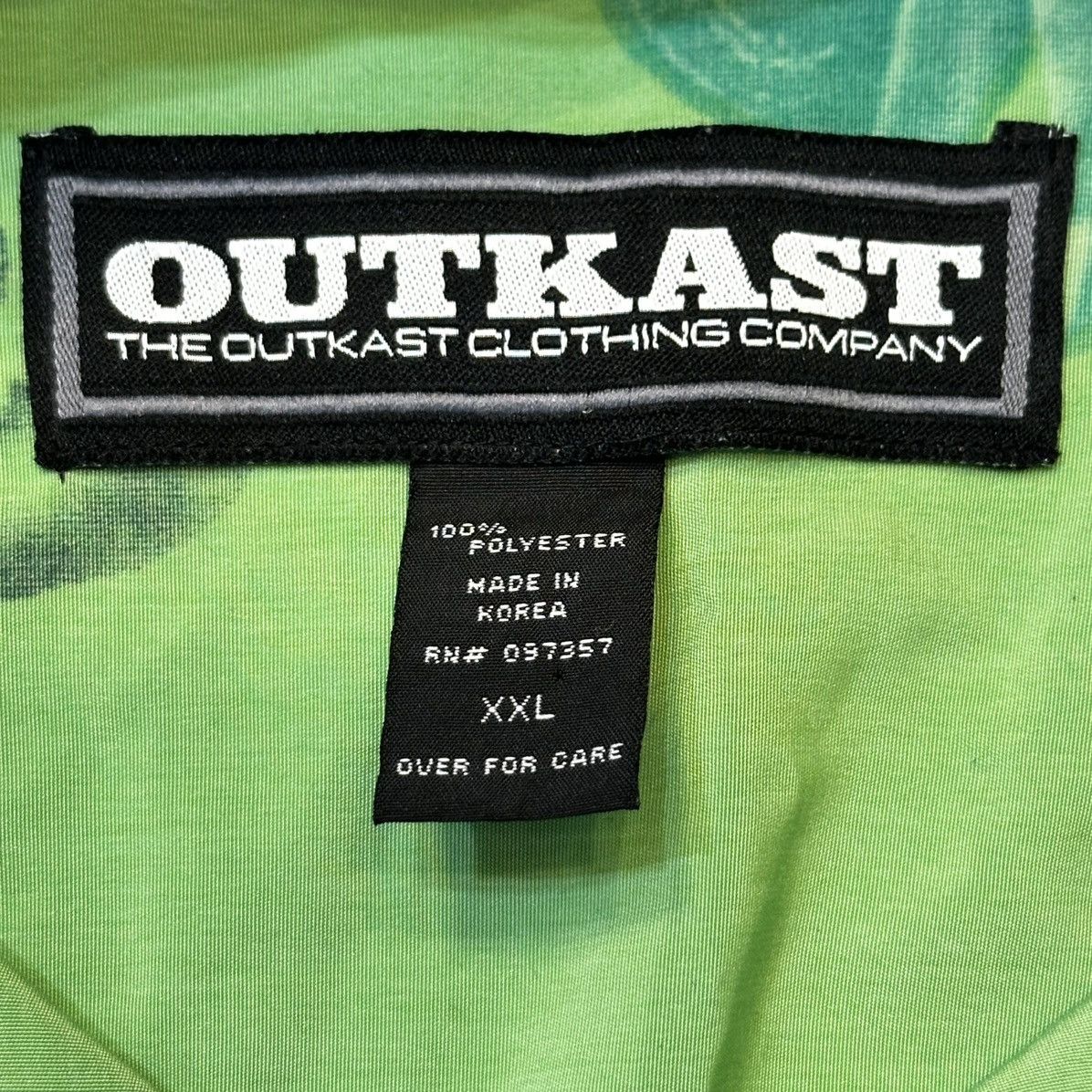 VINTAGE OUTKAST (Andre 3000) Green AOP Button Up Shirt
