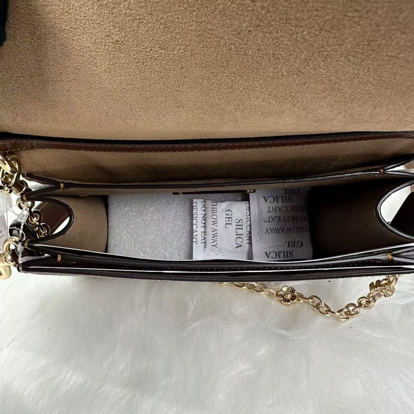 Coach Coach Quinn Bag Signature Canvas Floral Chain In Tan/Brown Size ONE SIZE - 7 Thumbnail