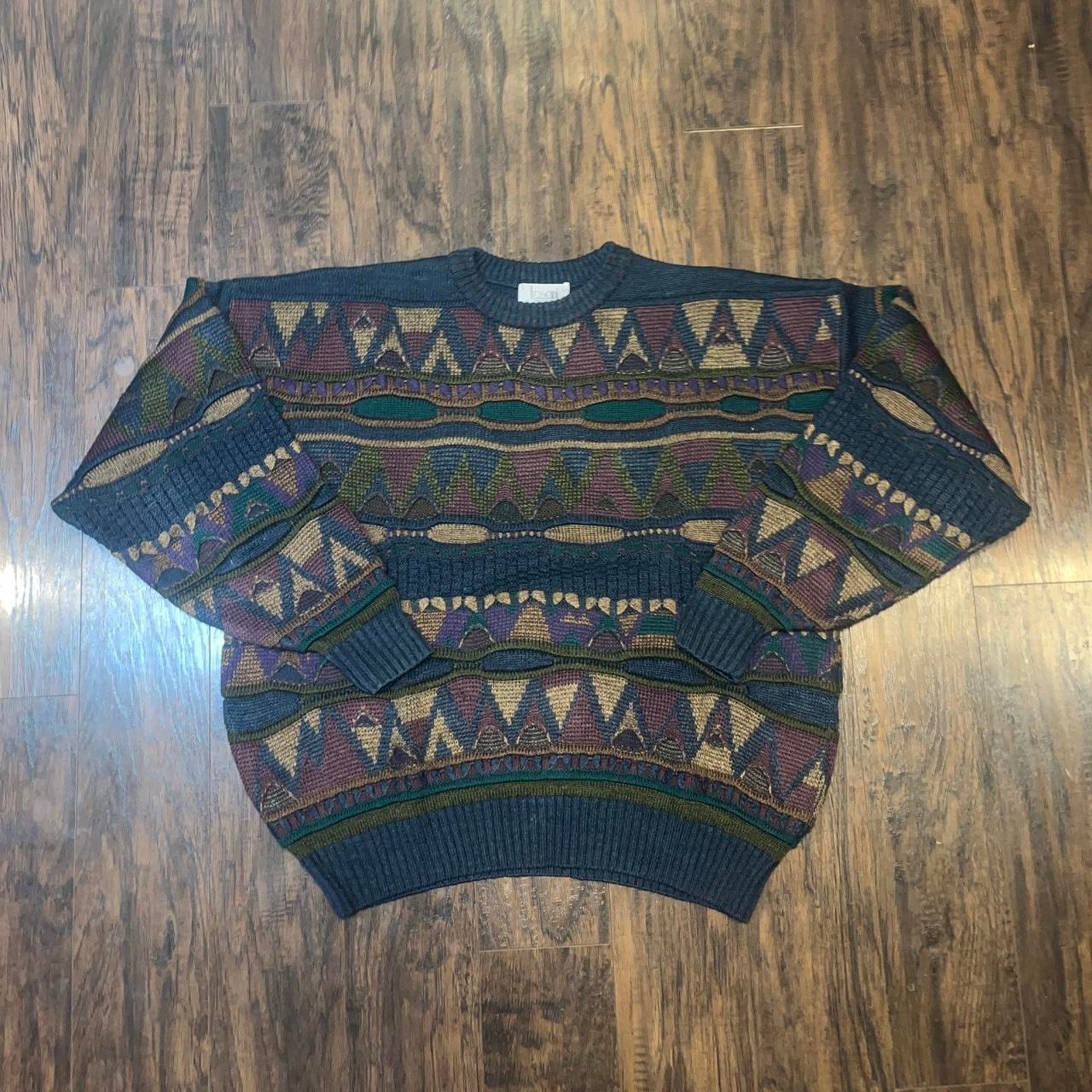 Coogi Vintage 3D Knit Tosani Coogi Style Sweater Size US XL / EU 56 / 4 - 1 Thumbnail