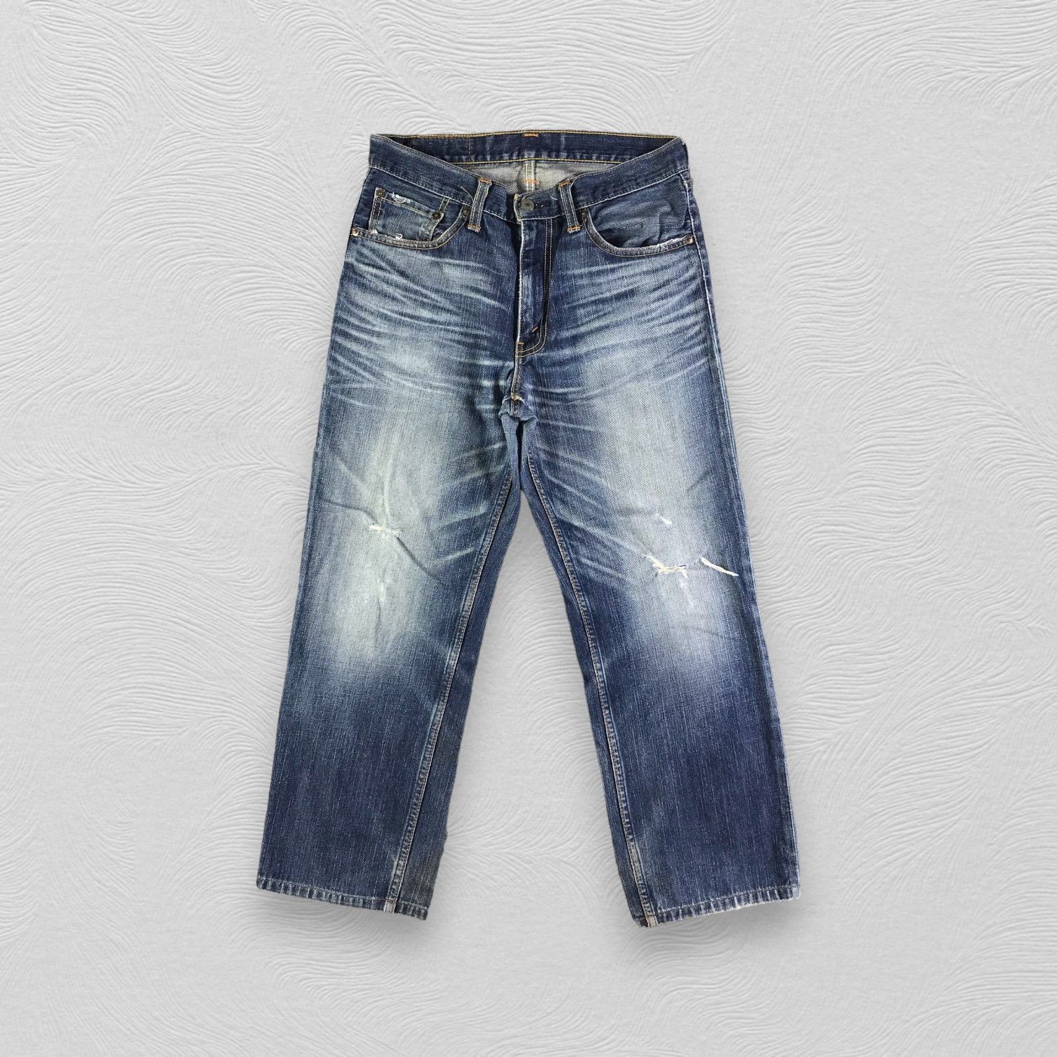 Levi's Vintage Levis Jeans 702 Faded Blue Denim KJ2491 Size US 31 - 1 Thumbnail