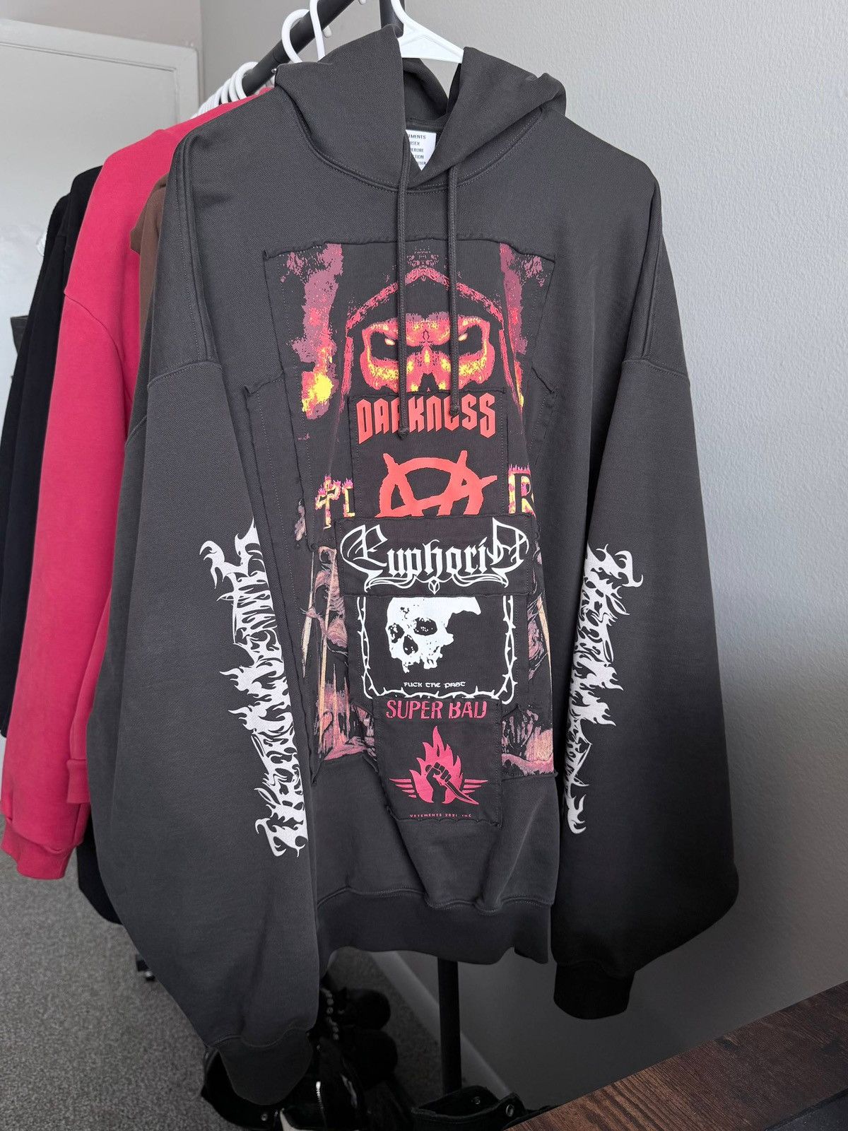 Vetements Vetements Metal Patch Hoodie | Grailed