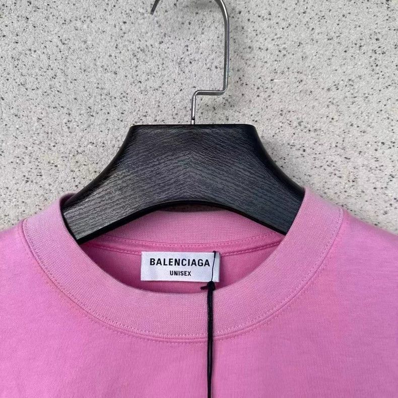 Other Balenciaga Pink short sleeves with drill lock Size US XXS / EU 40 - 2 Thumbnail