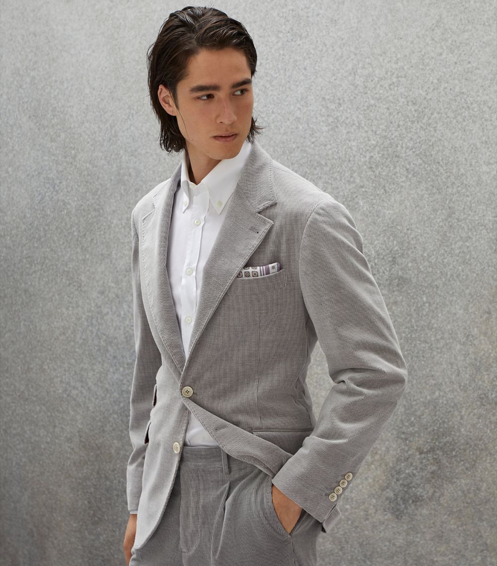 Brunello Cucinelli Jacket in Grey Size US S / EU 44-46 / 1 - 3 Thumbnail