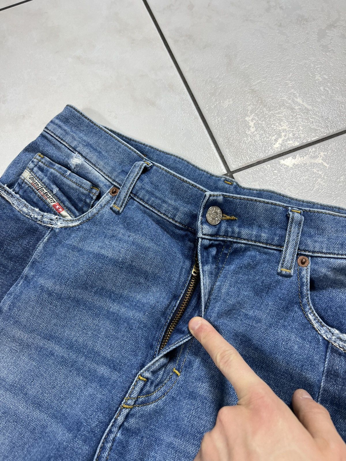 Diesel Diesel Widee-x baggy denim jeans pants wide patchwork washed Size 30" / US 8 / IT 44 - 10 Thumbnail