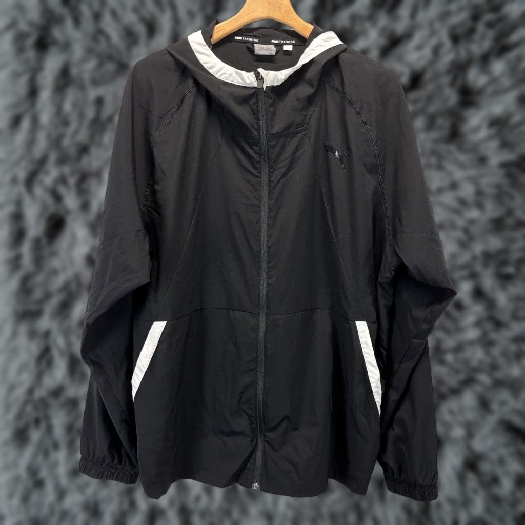 Puma PUMA Men’s Dry Cell Jacket Sz XXL 2XL Black Hooded Lightweight Golf Full Zip Track Jacket Size US XXL / EU 58 / 5 - 1 Thumbnail