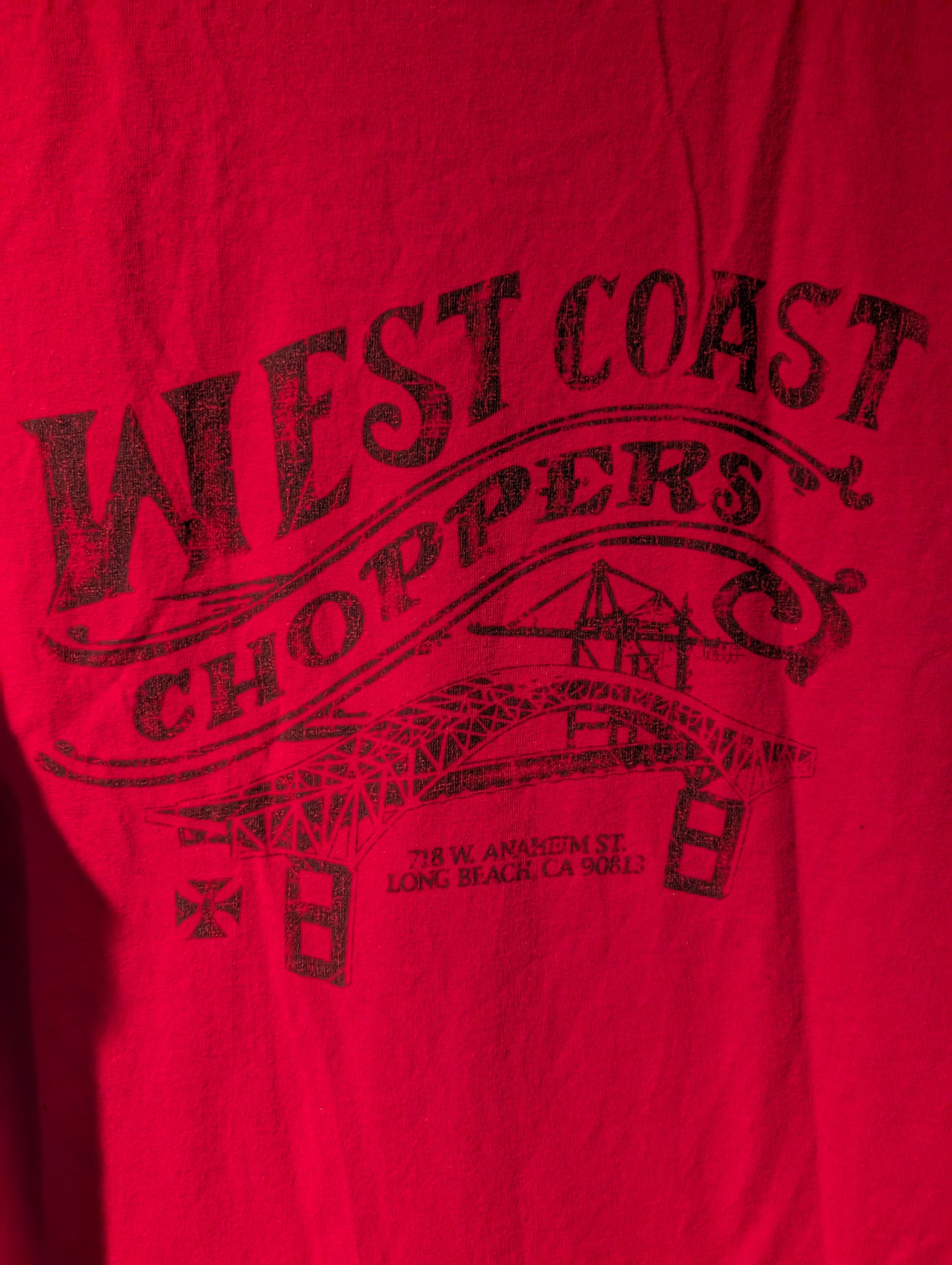 West Coast Choppers Vintage Y2K West Coast Choppers Logo Motorcycle T-Shirt Size US L / EU 52-54 / 3 - 5 Thumbnail