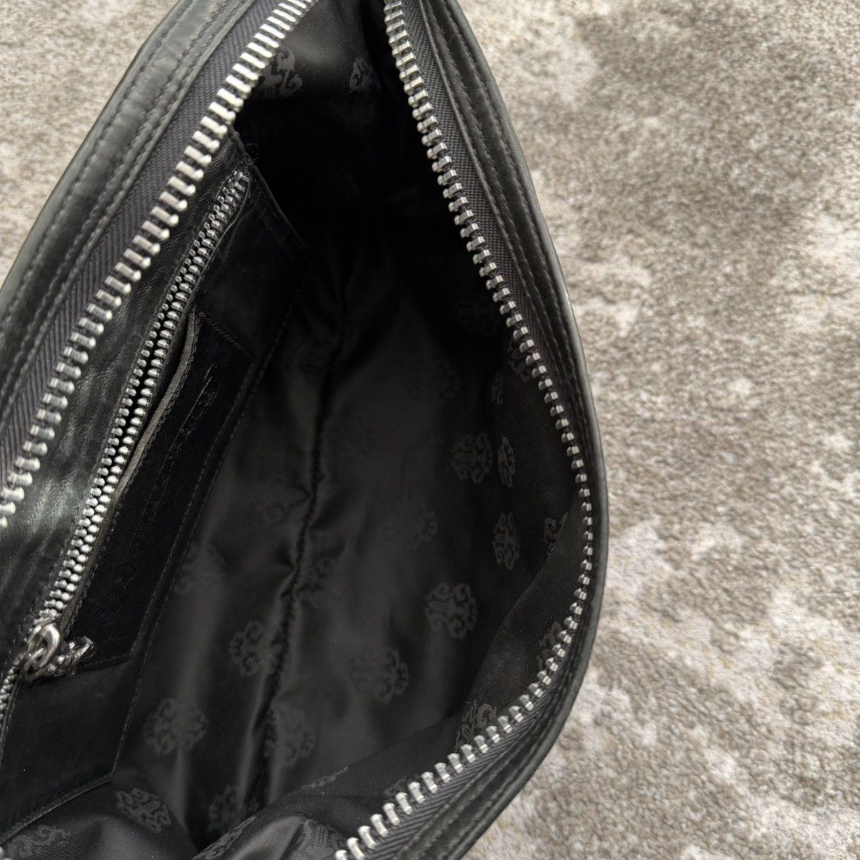 Chrome Hearts Chrome Hearts Black Fleur Leather Pouch Size ONE SIZE - 7 Thumbnail