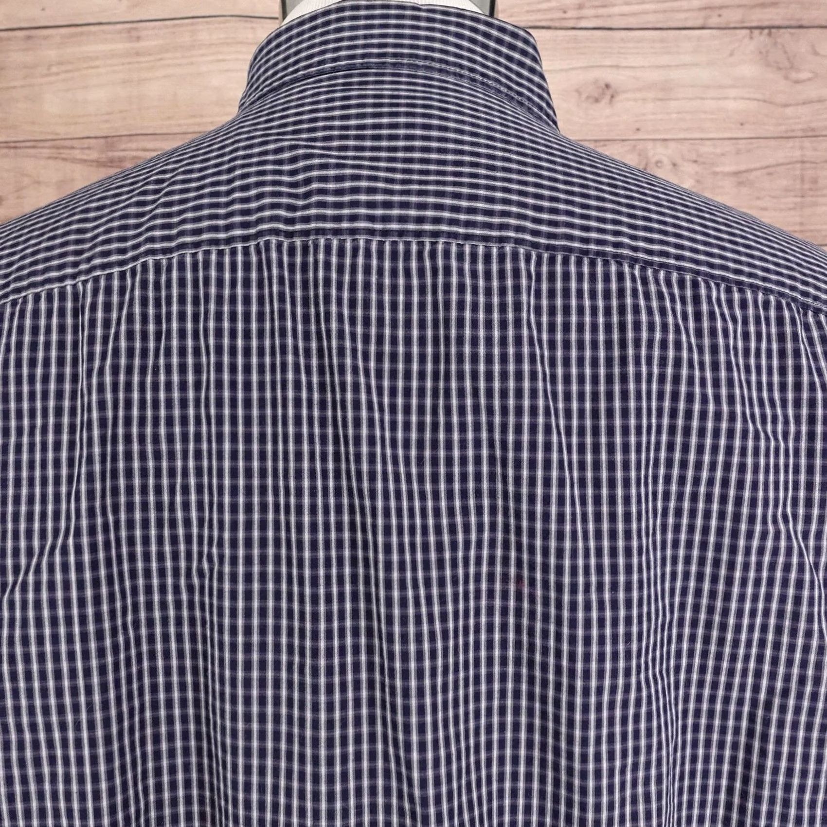 Kenneth Cole Kenneth Cole Reaction Shirt Mens Large Blue Check Long Sleeve Button Up Casual Size US L / EU 52-54 / 3 - 5 Thumbnail