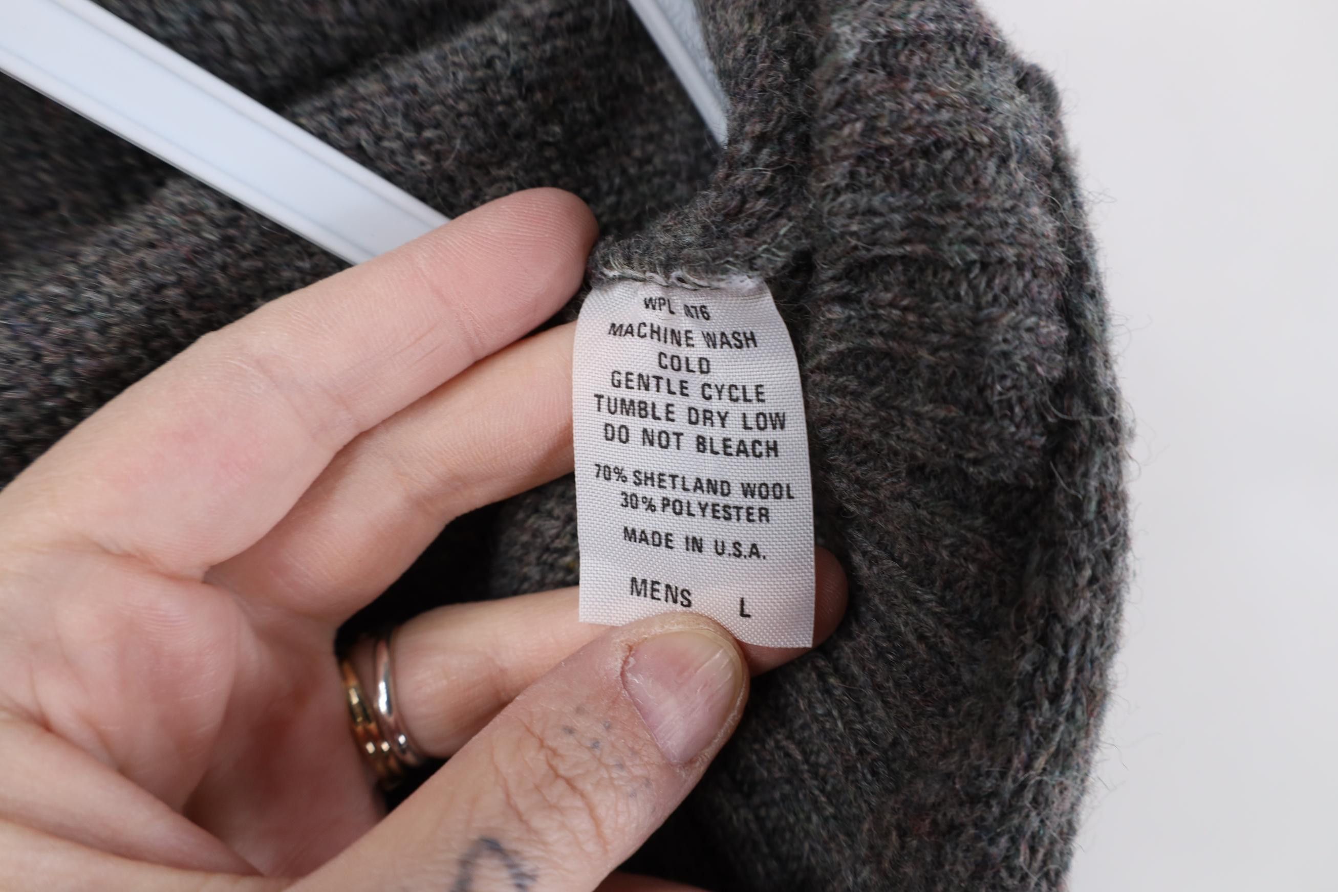 Vintage Vintage 70s Streetwear Wool V-Neck Sweater Vest Gray USA Size US L / EU 52-54 / 3 - 5 Thumbnail