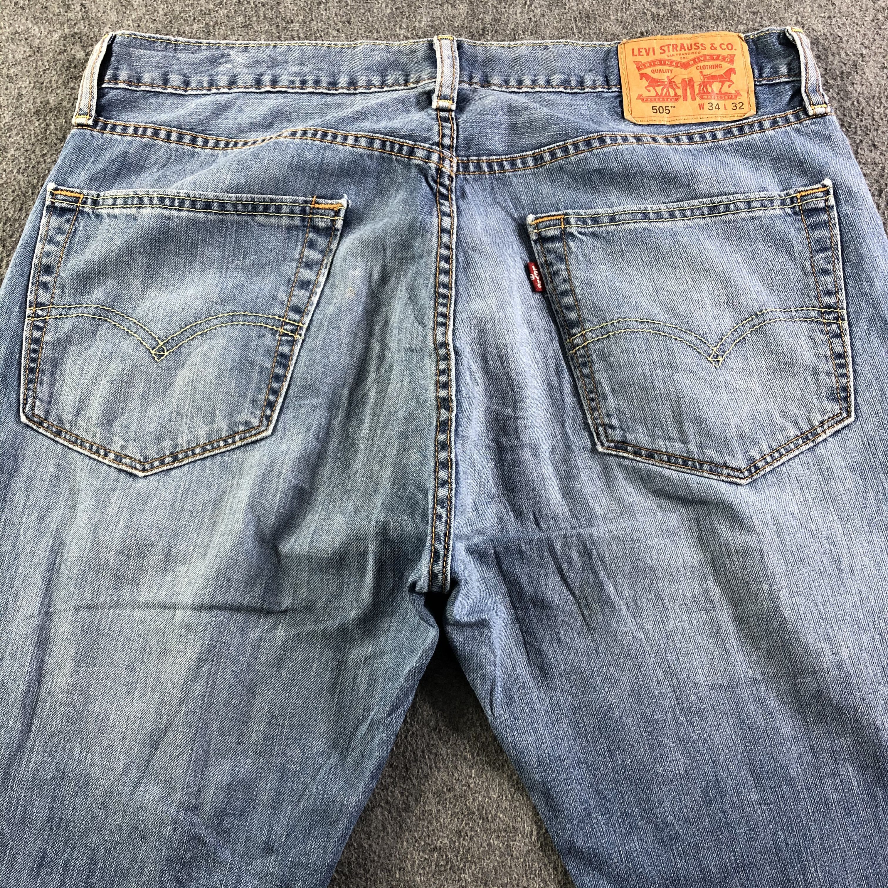 Levi's Vintage Blue Wash Levis 505 Jeans-J3459 Size US 36 / EU 52 - 4 Thumbnail