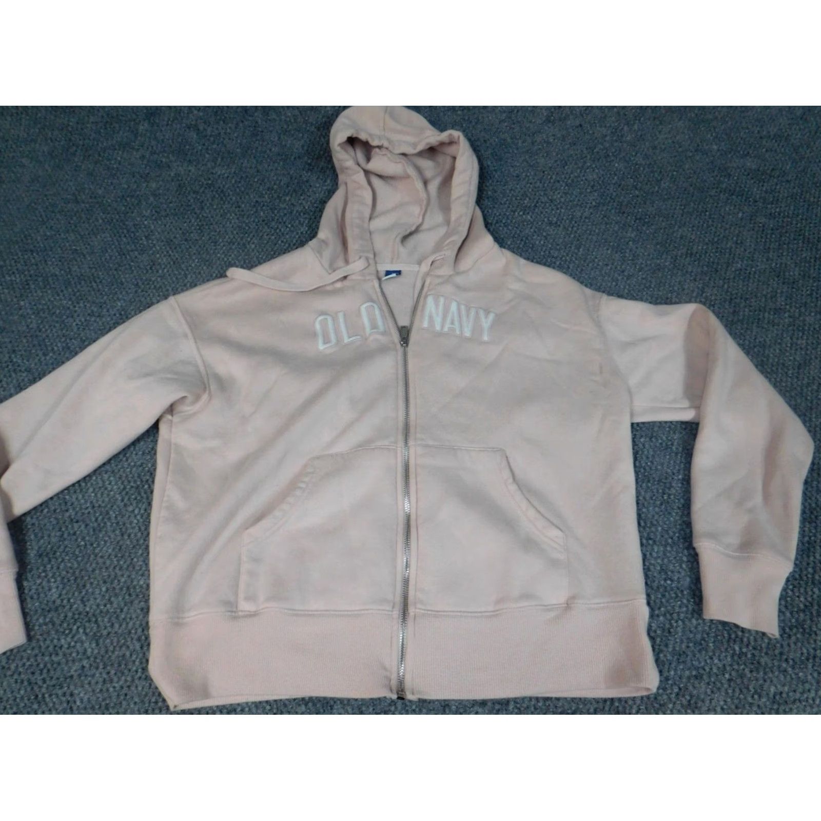 Old Navy Old Navy Womens Sweater Pullover Zip Knit Pink Small Crew Neck Puff Sleeve Bow Button Full Zip - Mens? Size S / US 4 / IT 40 - 2 Thumbnail