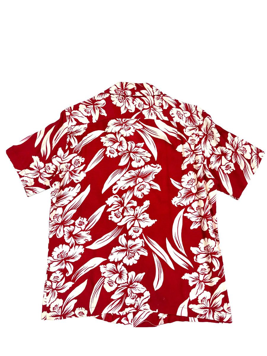 Vintage 90's~ Kamehameha Red 100% Rayon Size US XXS / EU 40 - 2 Thumbnail