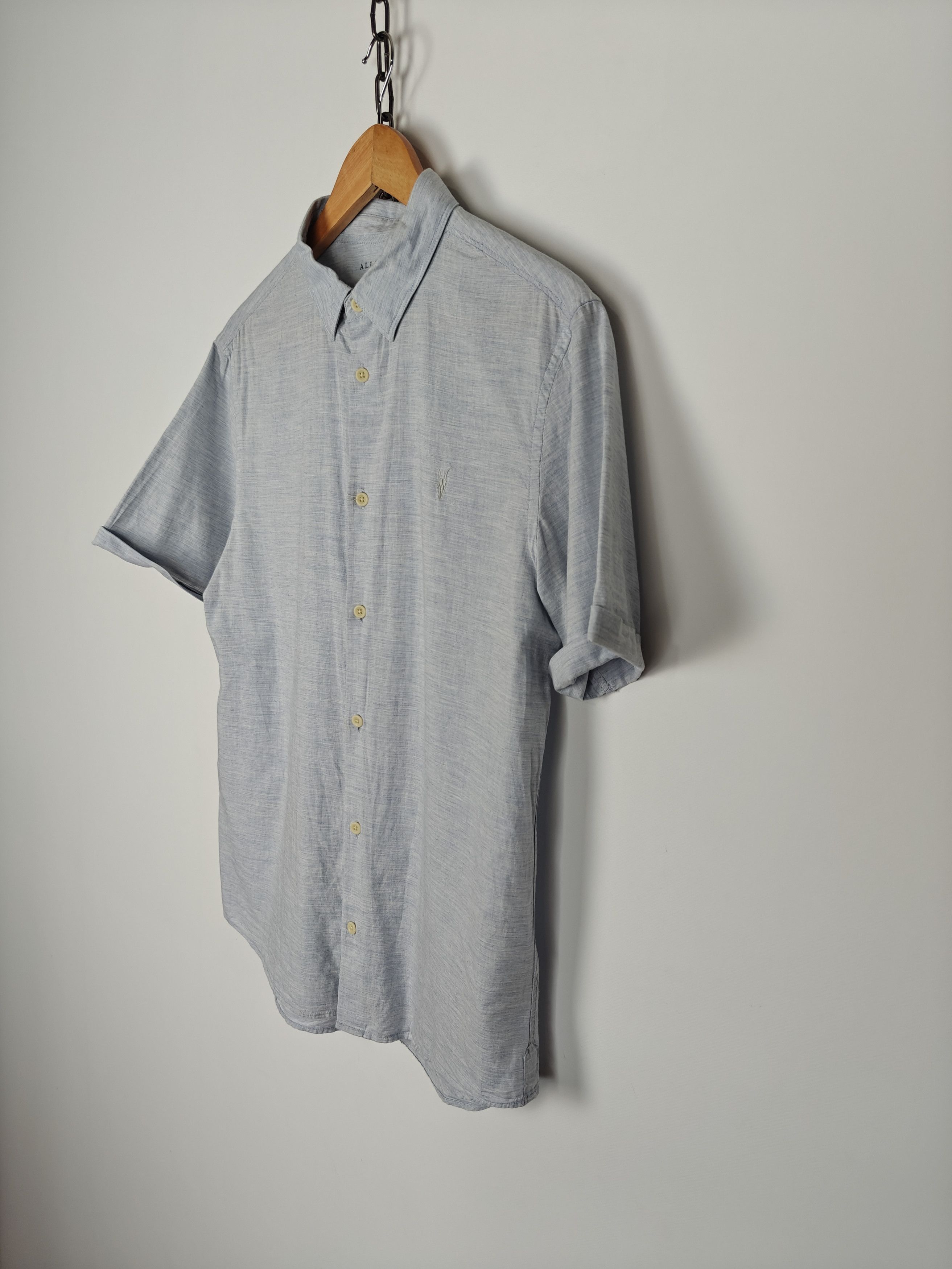 Allsaints Allsaints Avila SS Shirt Small Logo Light Blue size S Size US S / EU 44-46 / 1 - 6 Thumbnail