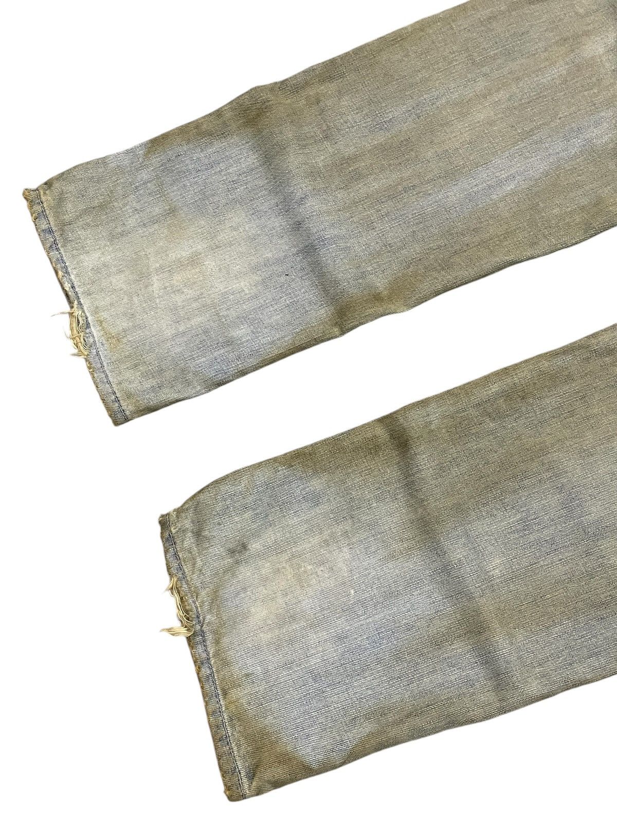 GOSTAR DE FUGA × Hysteric Glamour × Junya Watanabe 6RageBlue Japan Patchwork Distressed Muddy Wash Jeans Size US 34 / EU 50 - 13 Thumbnail