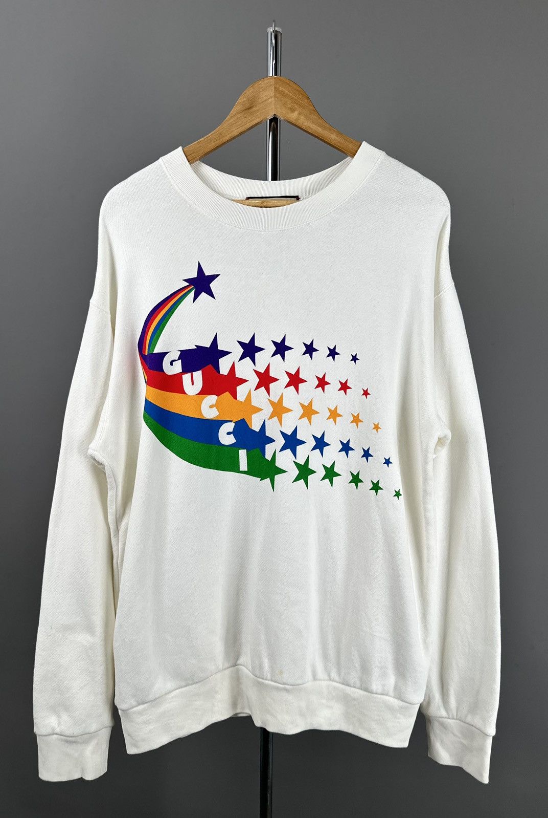 Gucci Gucci - Rainbow Shooting Star Graphics Sweater Size US S / EU 44-46 / 1 - 1 Thumbnail