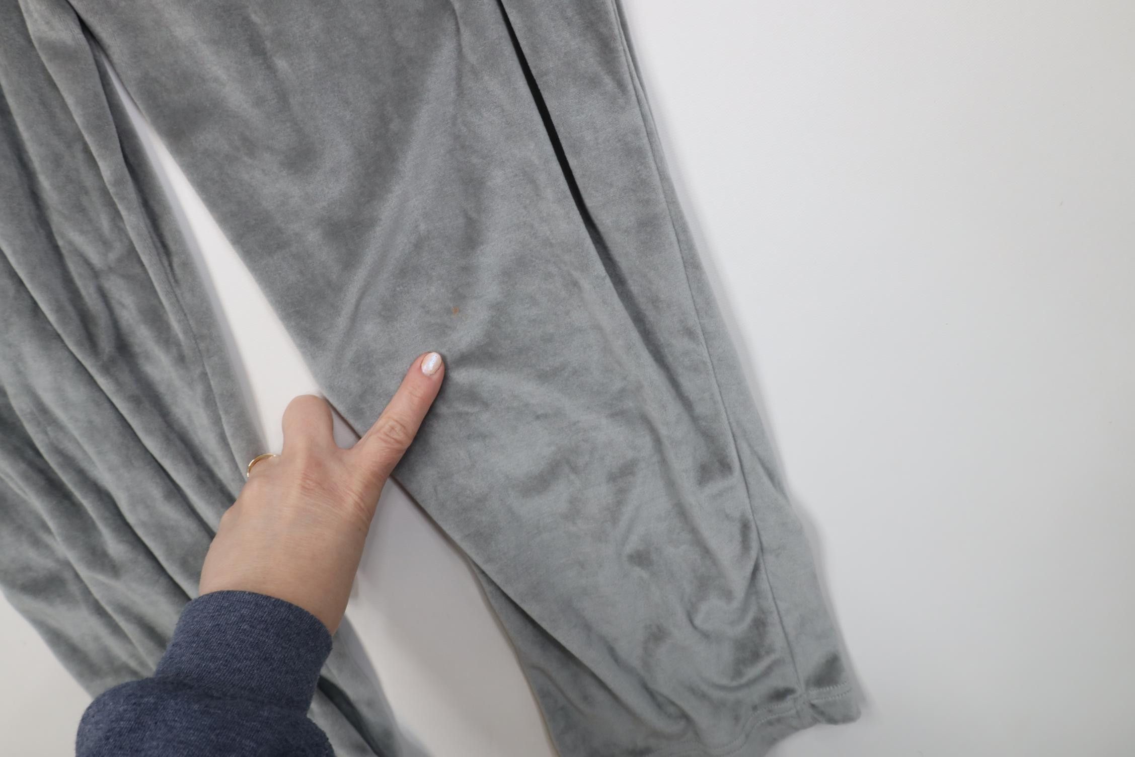 Vintage Vintage 90s Y2K Streetwear Velour Wide Leg Sweatpants Gray Size US 34 / EU 50 - 13 Thumbnail