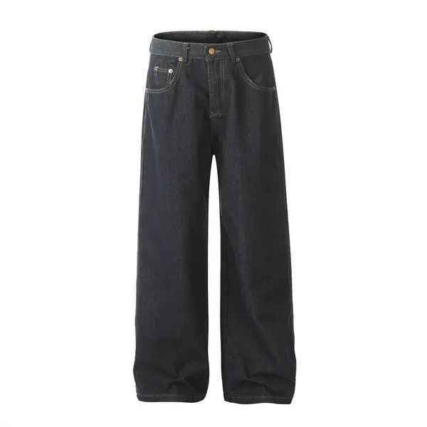 Japanese Brand American high street loose wide-leg versatile jeans Size US 32 / EU 48 - 1 Thumbnail