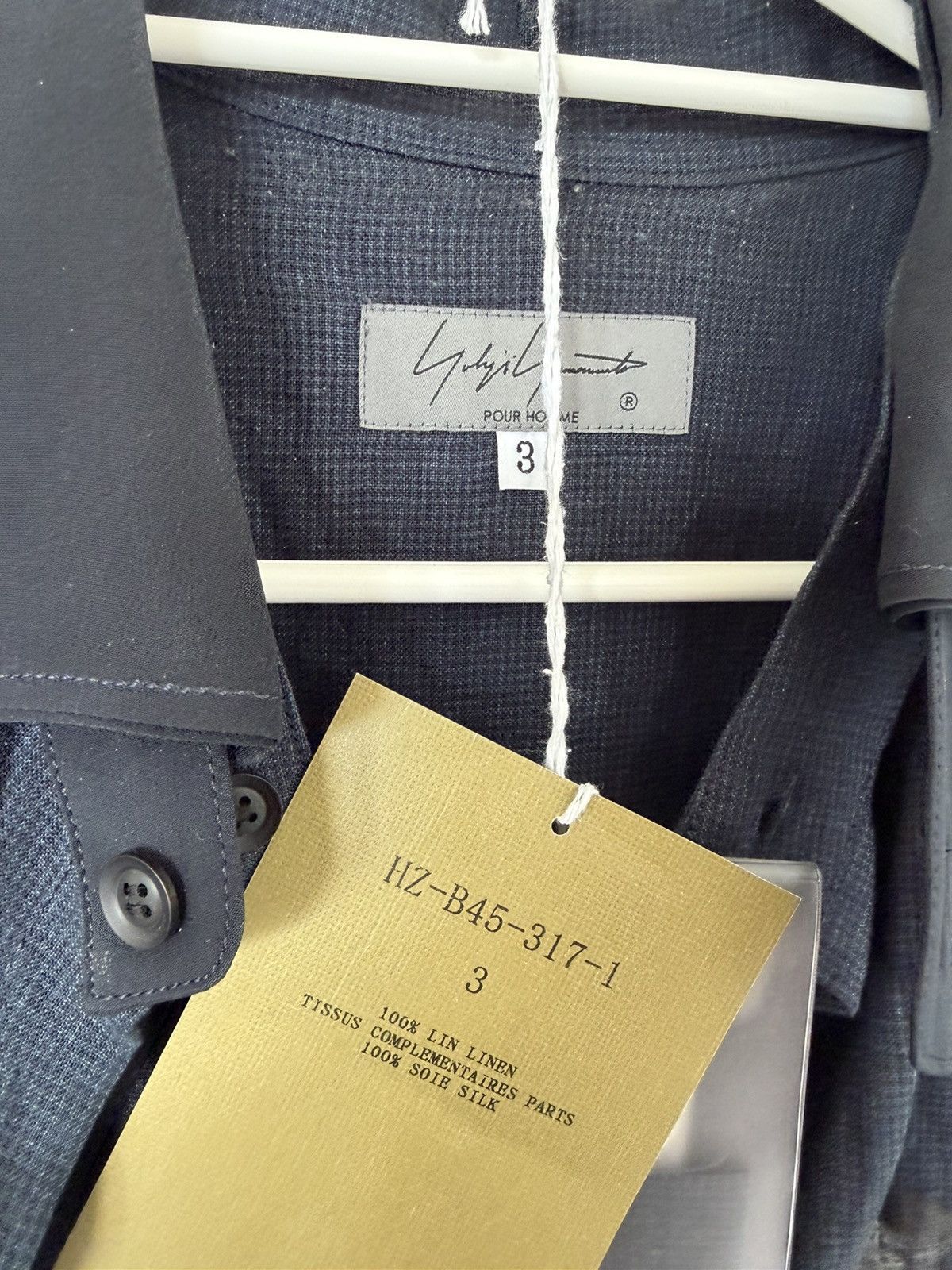 Yohji Yamamoto 23SS Painted Linen Long Sleeve Shirt Size US L / EU 52-54 / 3 - 3 Thumbnail