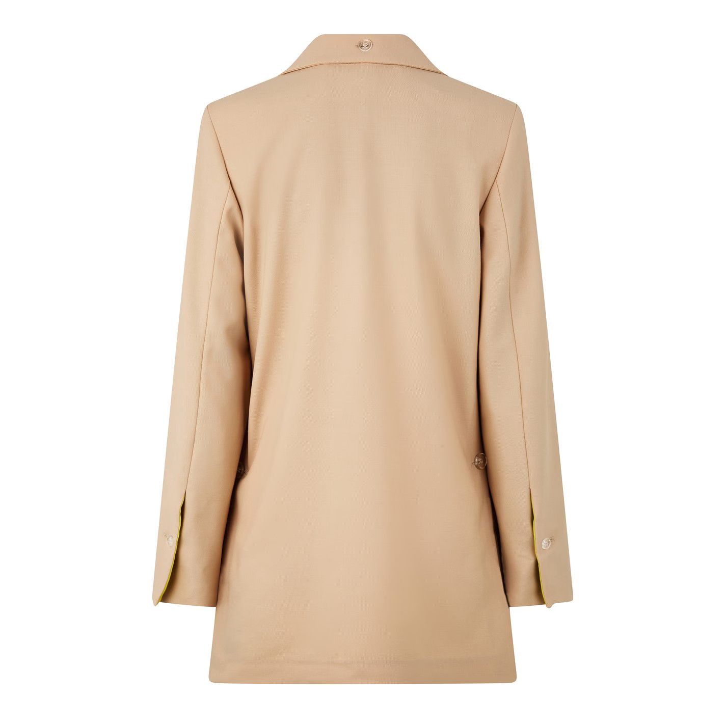 Off-White o1g2r1mq0125 Active Light Wool Blend Tomboy Blazer in Camel Size XXL / US 16-18 / IT 52-54 - 2 Thumbnail