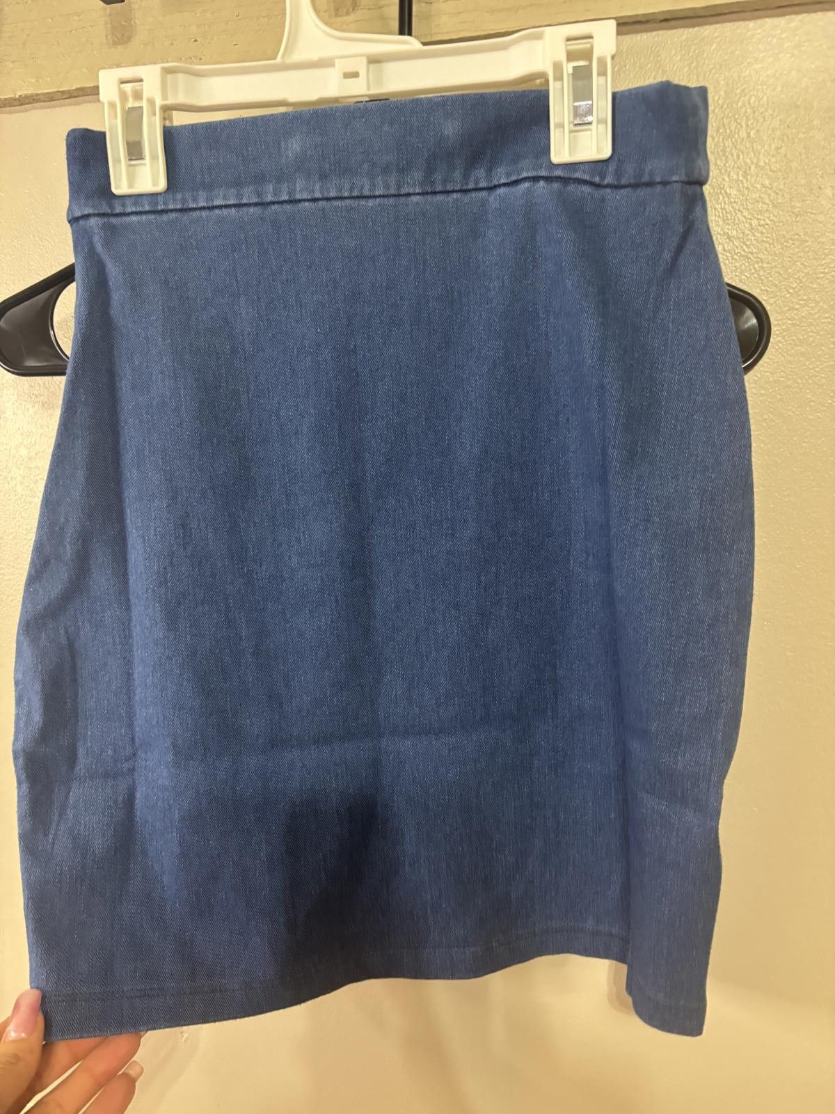 Designer Susana Monaco Stylish Light Denim Mini Skirt Small Size 28" / US 6 / IT 42 - 3 Thumbnail