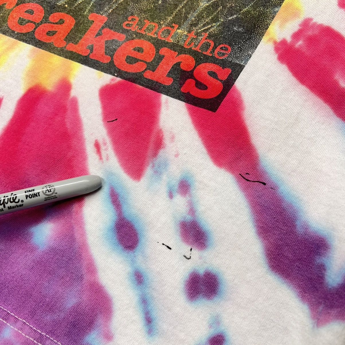 Band Tees × Vintage Tom Petty The Heartbreakers Tee Shirt Tie Dye Echo Tour Rock Size US XL / EU 56 / 4 - 8 Thumbnail