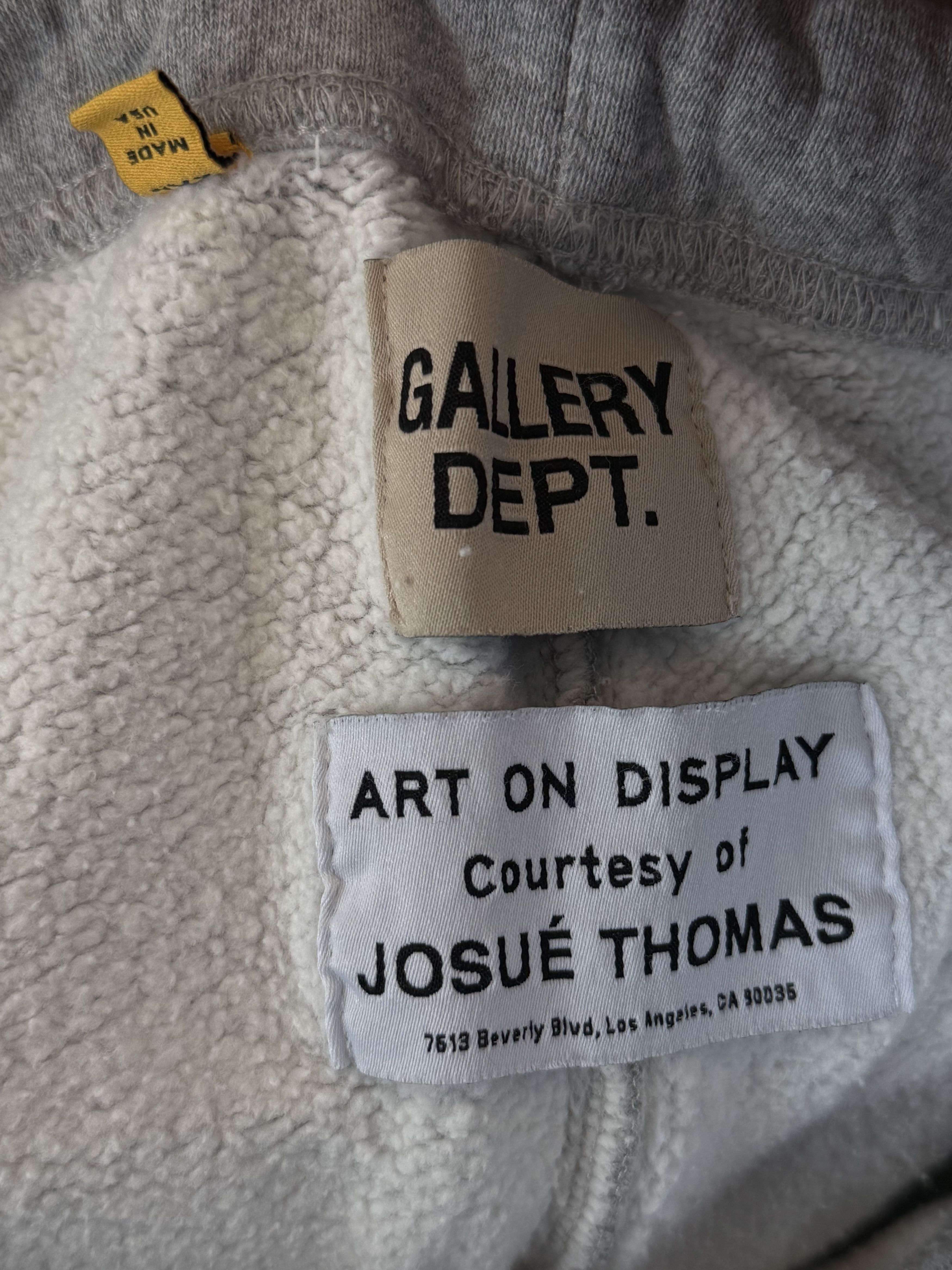 Gallery Dept. Gallery Dept Grey, Orange & Black Dept 8 Logo Sweatpants Size US 38 / EU 54 - 3 Thumbnail