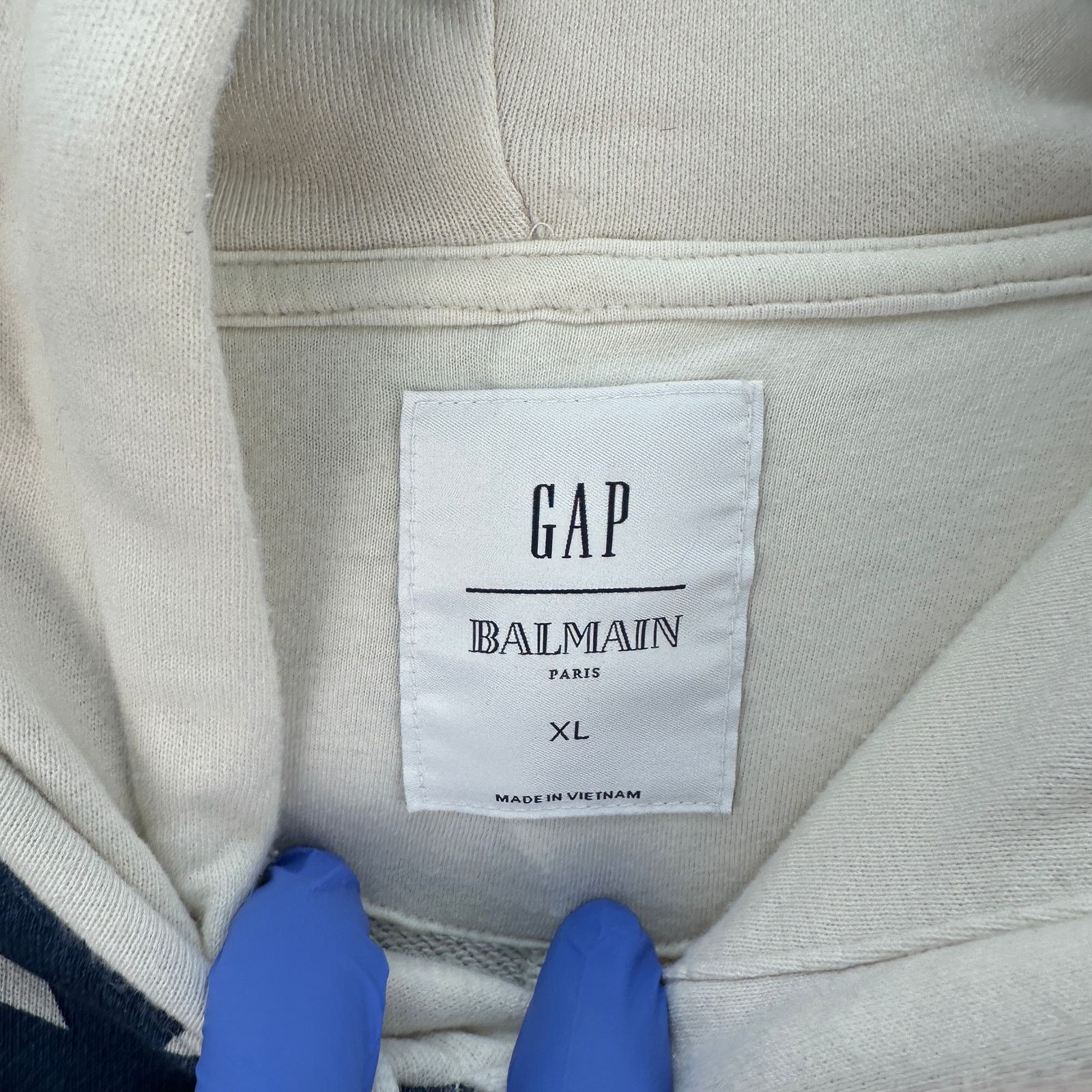 Gap GAP x BALMAIN American Flag Hoodie Terry Cloth Size XL Size US XL / EU 56 / 4 - 6 Thumbnail