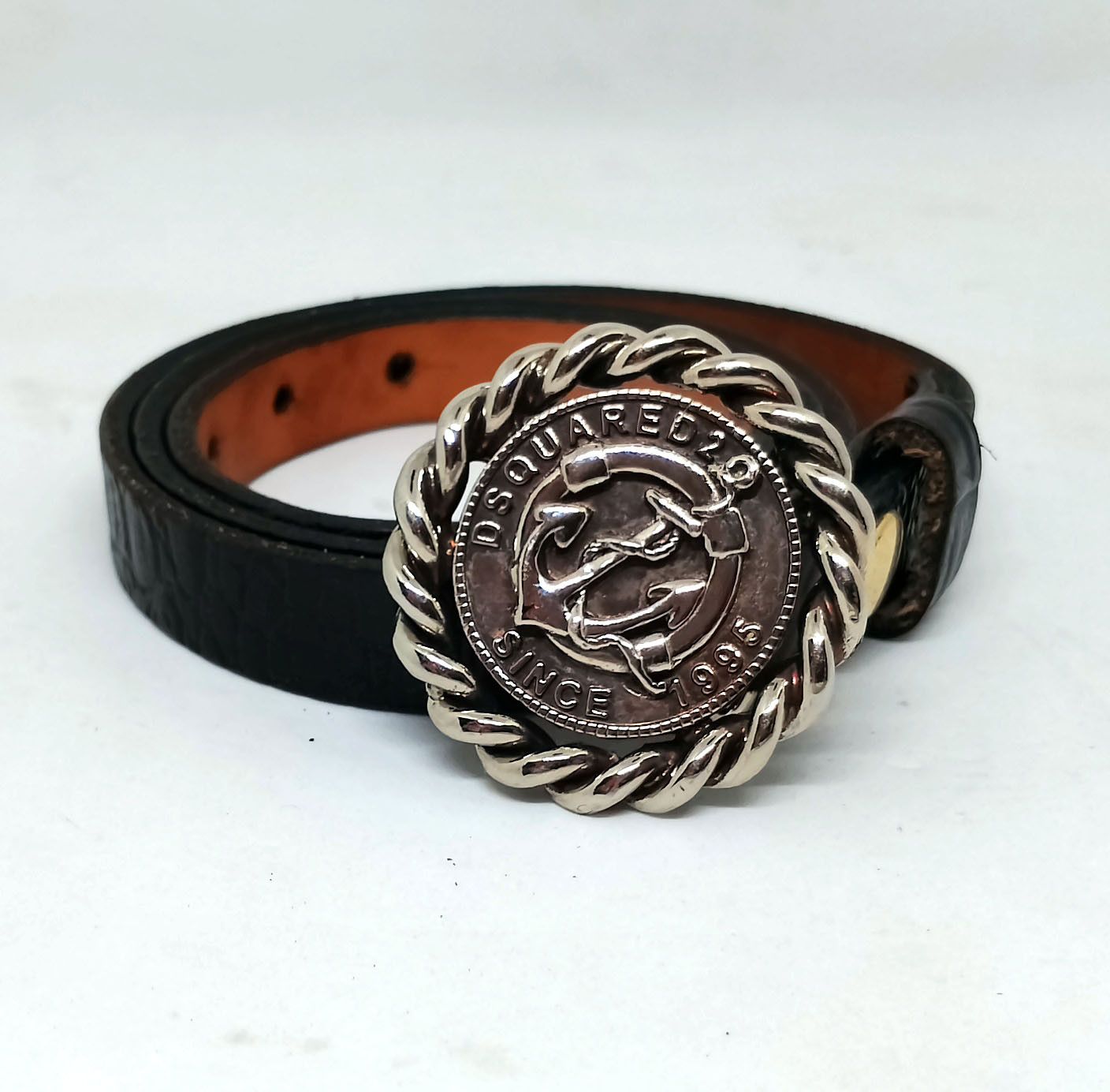 Dsquared2 DSQUARED² Women’s Brown Leather Belt, Anchor Buckle, Size M Size ONE SIZE - 1 Thumbnail