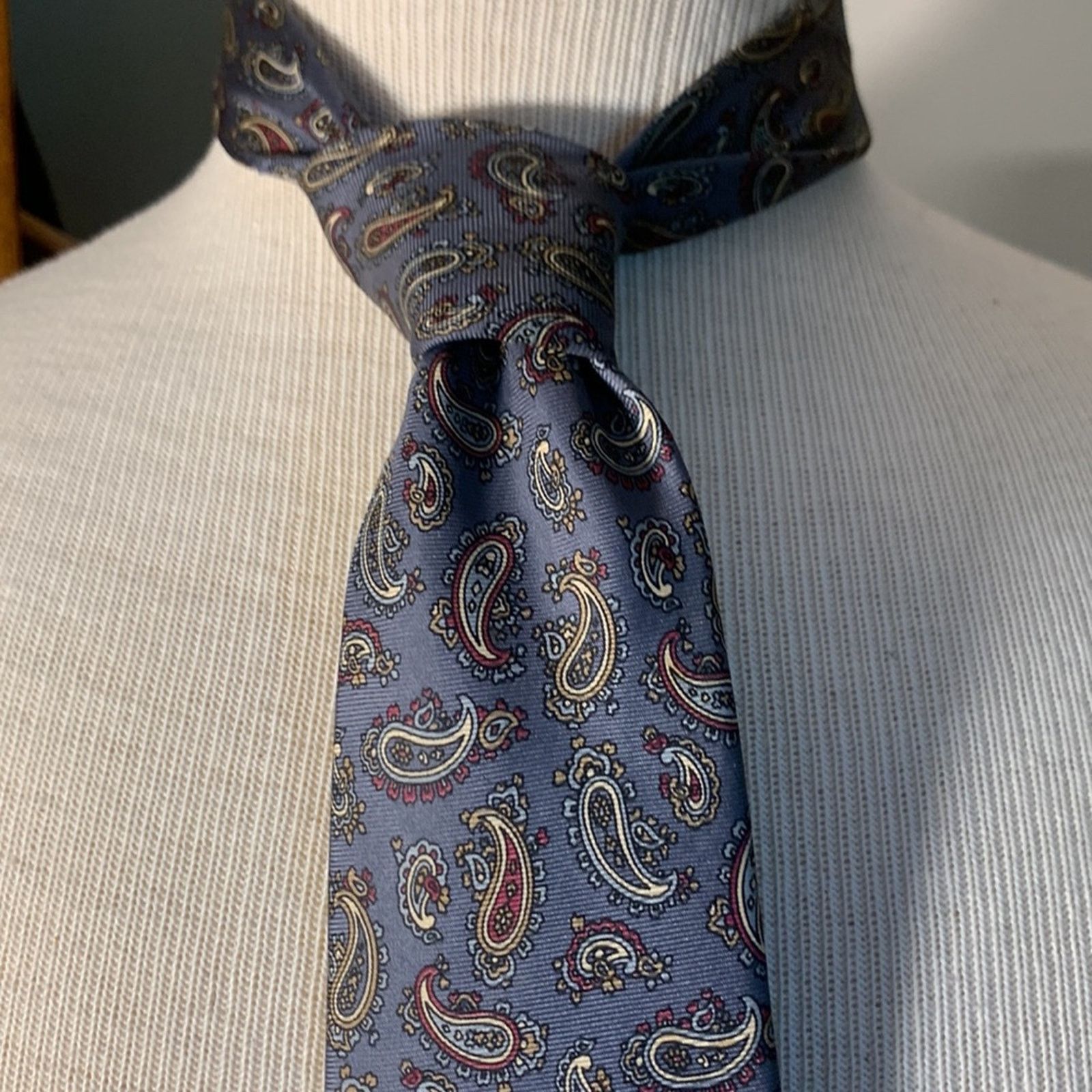Dior CHRISTIAN DIOR 100% SILK PAISLEY NECKTIE Size ONE SIZE - 1 Thumbnail