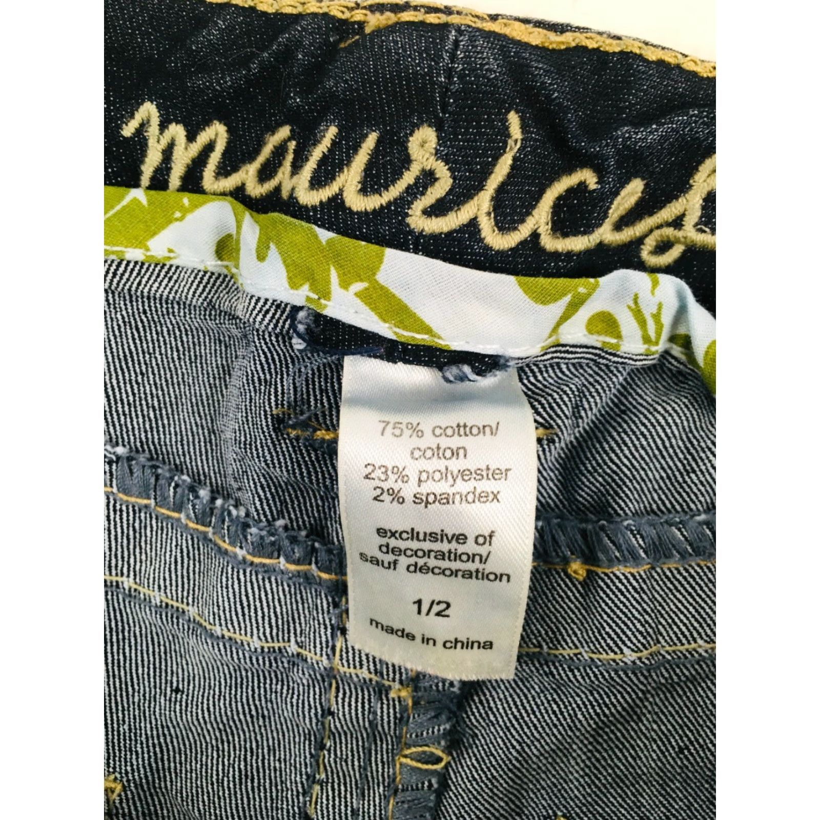 Vintage Maurices Jeans Women's Size 28 Dark Wash Denim Straight Leg Medium Rise Pants Shirt? Size 28" / US 6 / IT 42 - 6 Thumbnail