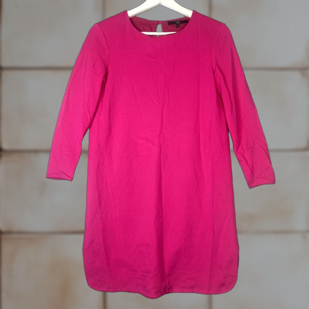 Tibi Tibi Pink A-Line Midi Skirt Women Small 3/4 Sleeve Lagenlook Knee Length Womens Size 28" / US 6 / IT 42 - 1 Thumbnail