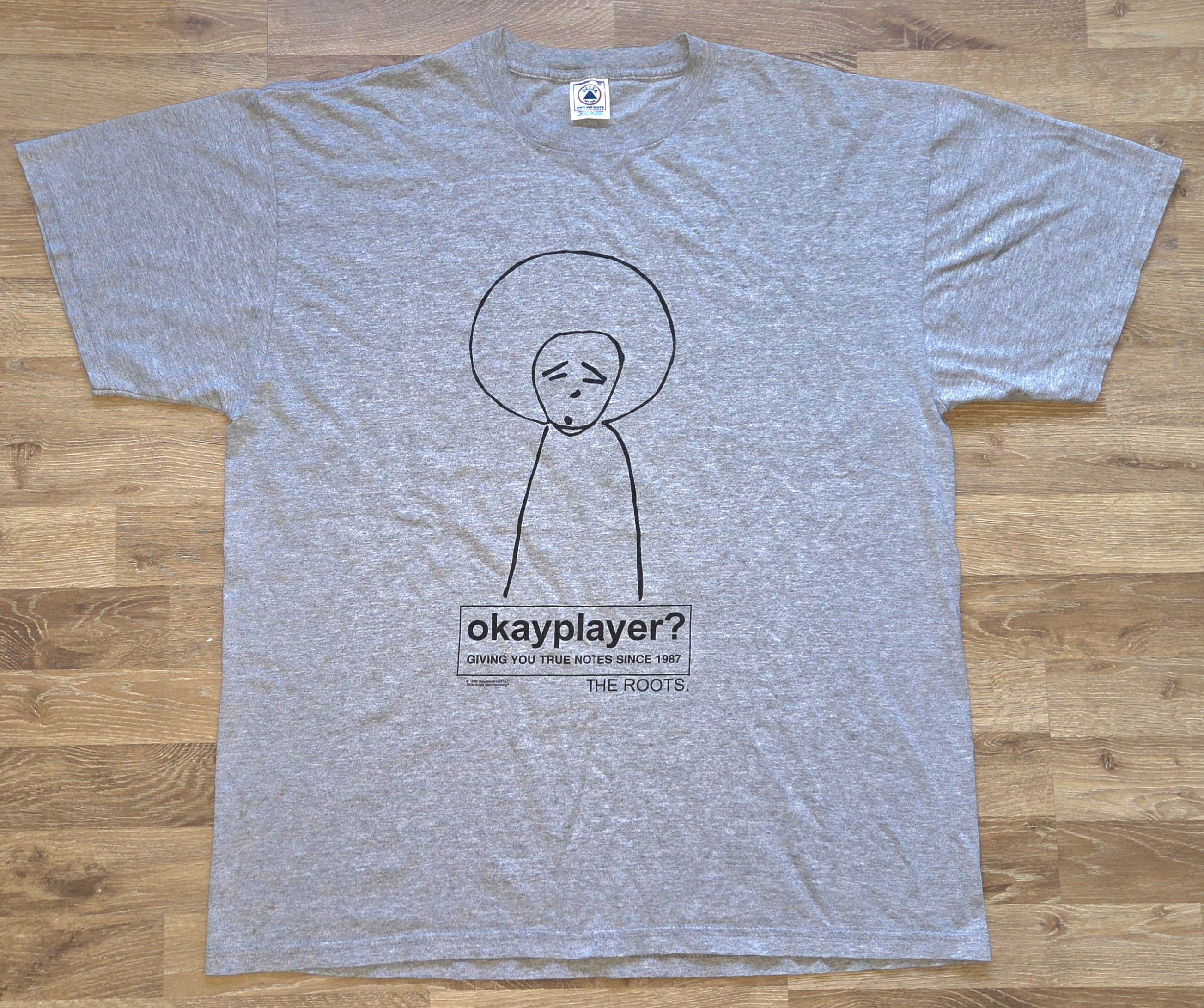Rap Tees × Vintage Vintage 90s Hip Hop Okayplayer Roots Band Blue Grape Raptee Size US XL / EU 56 / 4 - 1 Thumbnail