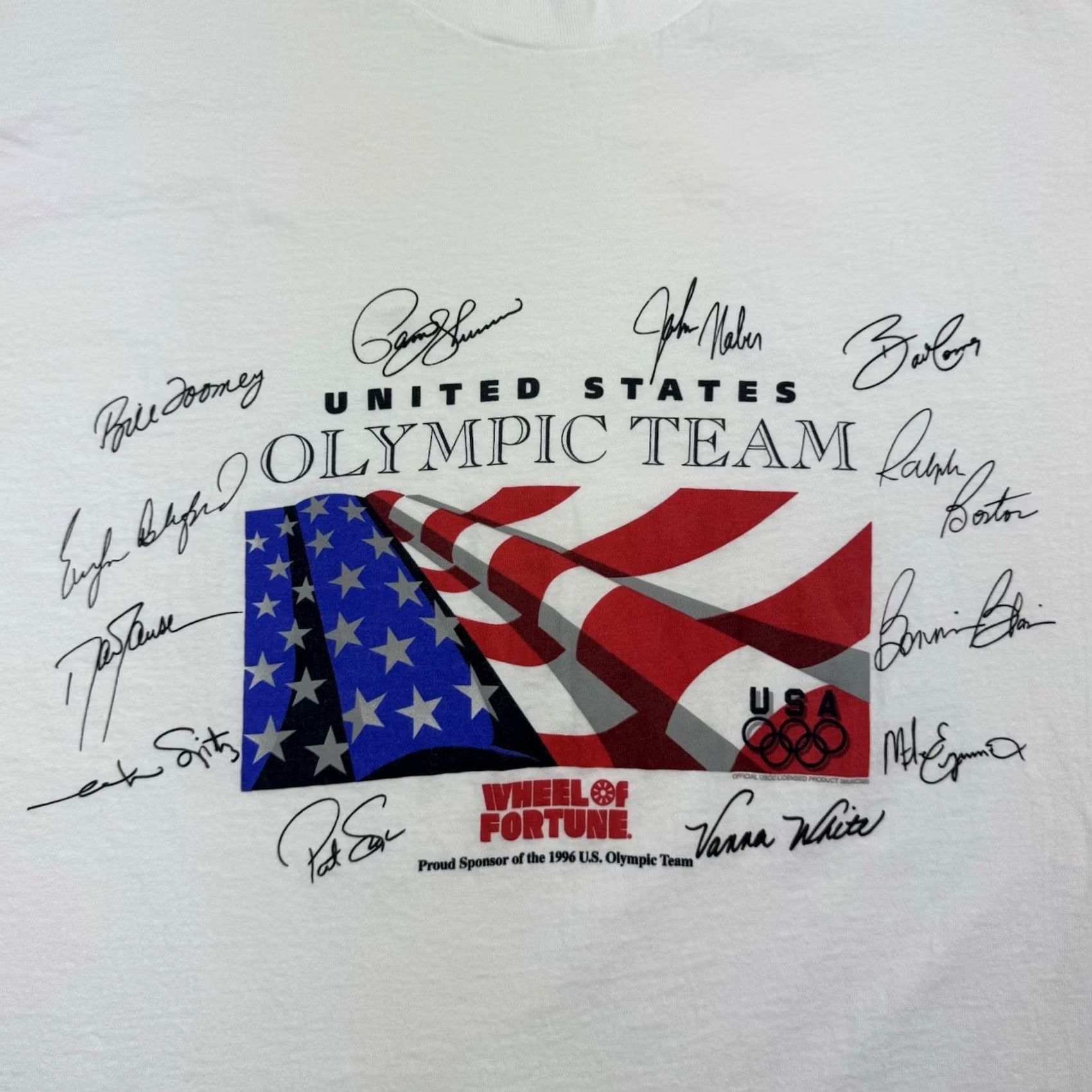 Hanes VINTAGE 1996 ATLANTA OLYMPICS T SHIRT Adult XL Hanes White 90s USA Sports Crew Neck Short Sleeve Size US XL / EU 56 / 4 - 2 Thumbnail