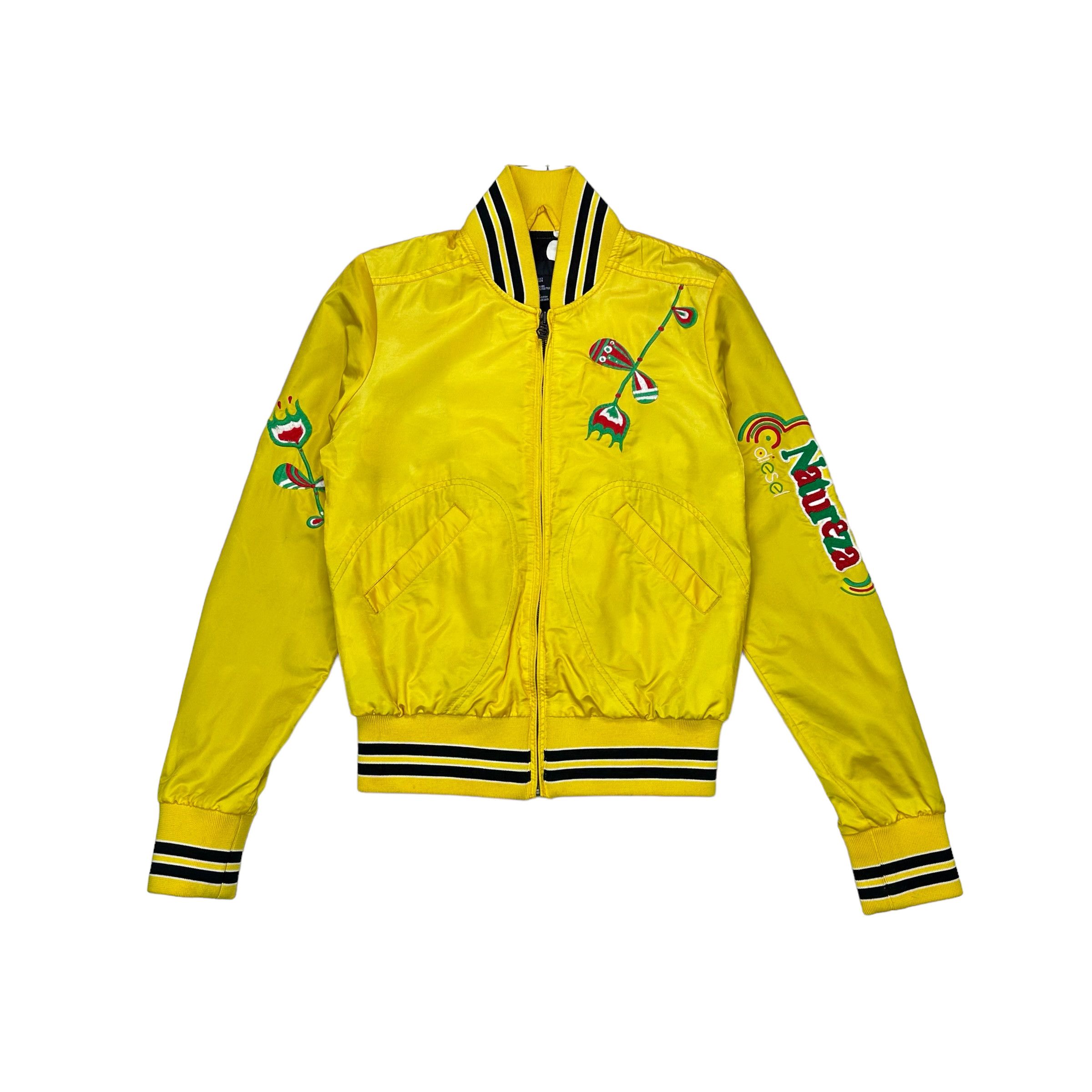 image of Archival Clothing x Avant Garde Diesel Traditional Design Bomber in Yellow Color, Men's (Size Small