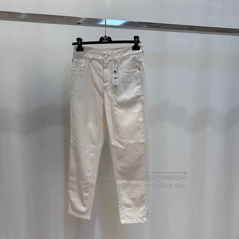 Brunello Cucinelli Brunello Cucinelli White Denim Casual Pants Size 25" / US 0 / IT 36 - 1 Thumbnail