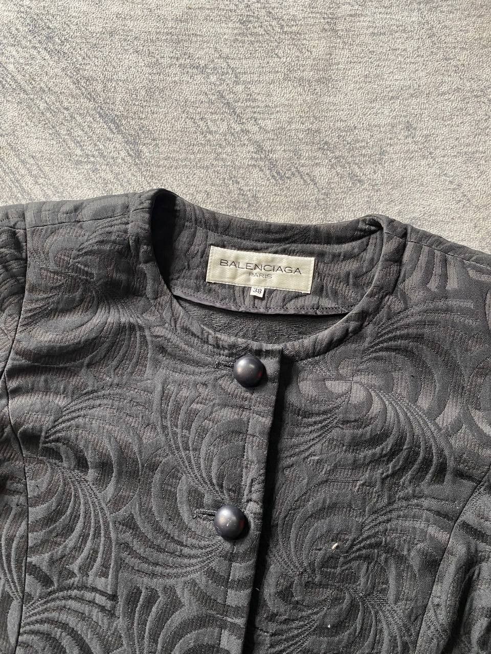 Balenciaga × Vintage Vintage Balenciaga Paris Jacquard Button-Up Dress Size XS / US 0-2 / IT 36-38 - 3 Thumbnail