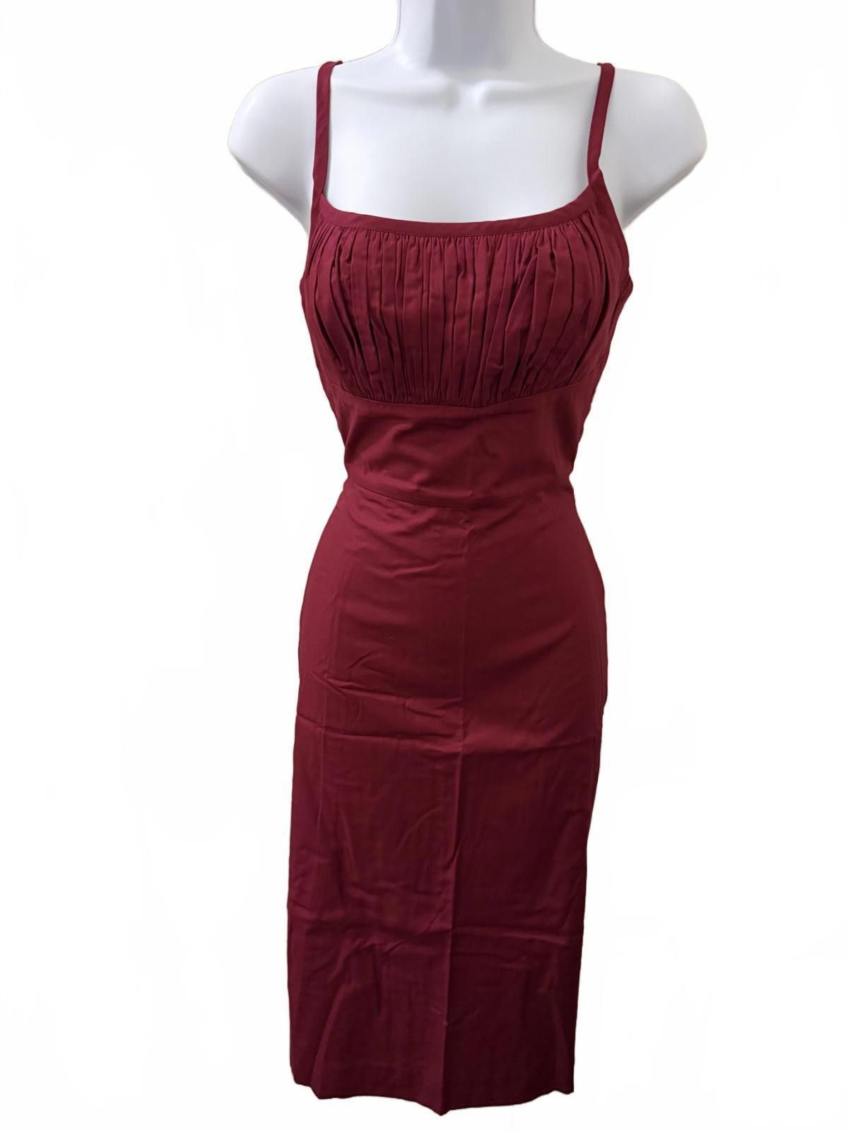 Other HEARTS & FOUND Bettie Dress in Burgundy (SMALL) Size S / US 4 / IT 40 - 1 Thumbnail