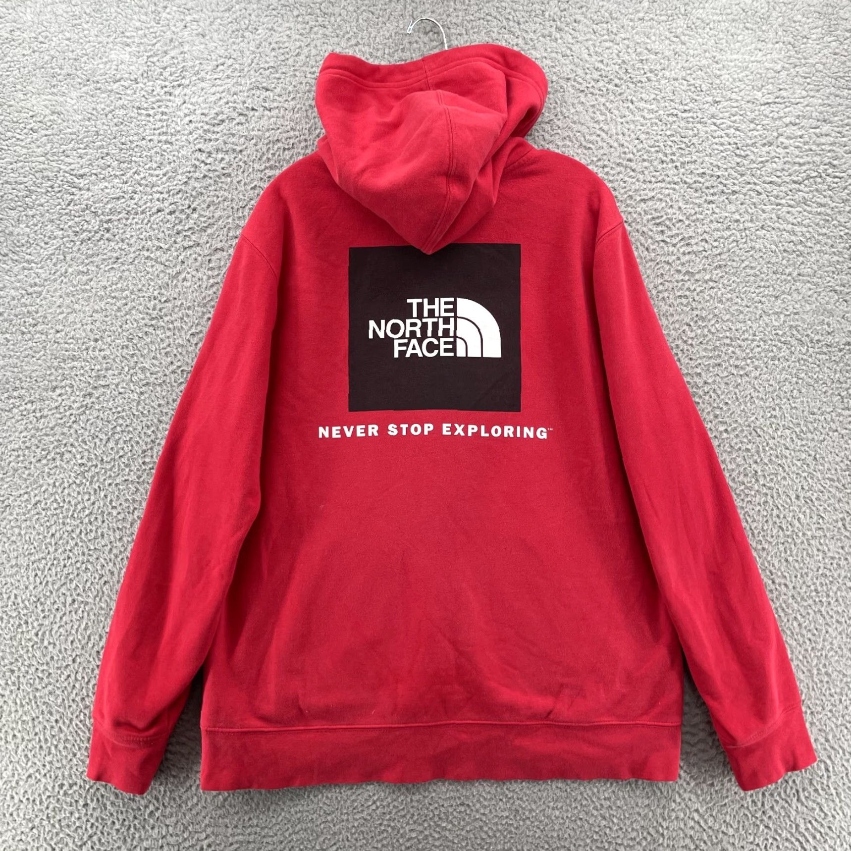 The North Face The North Face Hoodie Men L Red Never Stop Exploring Gorpcore Outdoor Camping Shirt Pullover with Hooded Pockets Graphic Print Size US L / EU 52-54 / 3 - 5 Thumbnail