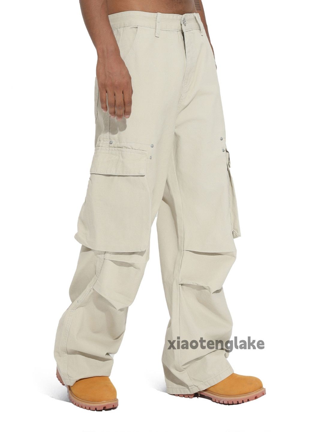 Vintage zx utility loose baggy skate hiphop pleated cargo pants Size US 33 - 5 Thumbnail