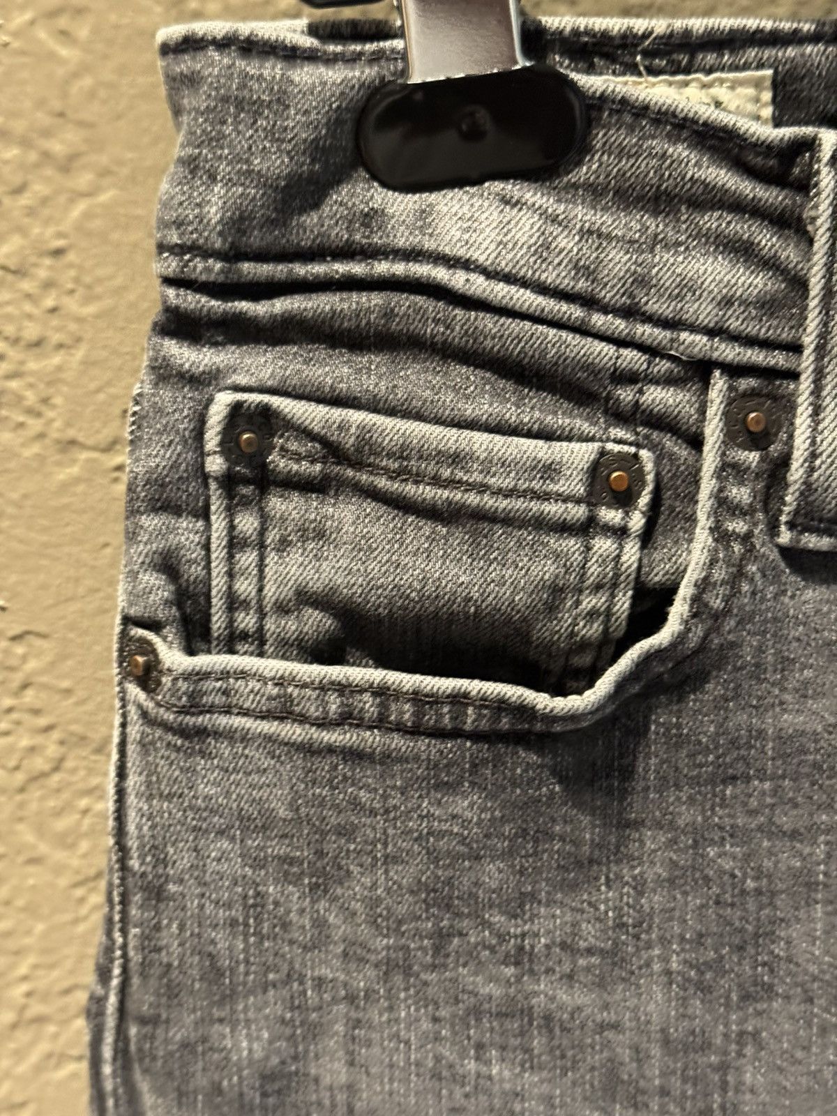 Levi's Levis Premium Black Slim Fit Skinny Faded Black Denim Size US 30 / EU 46 - 4 Thumbnail
