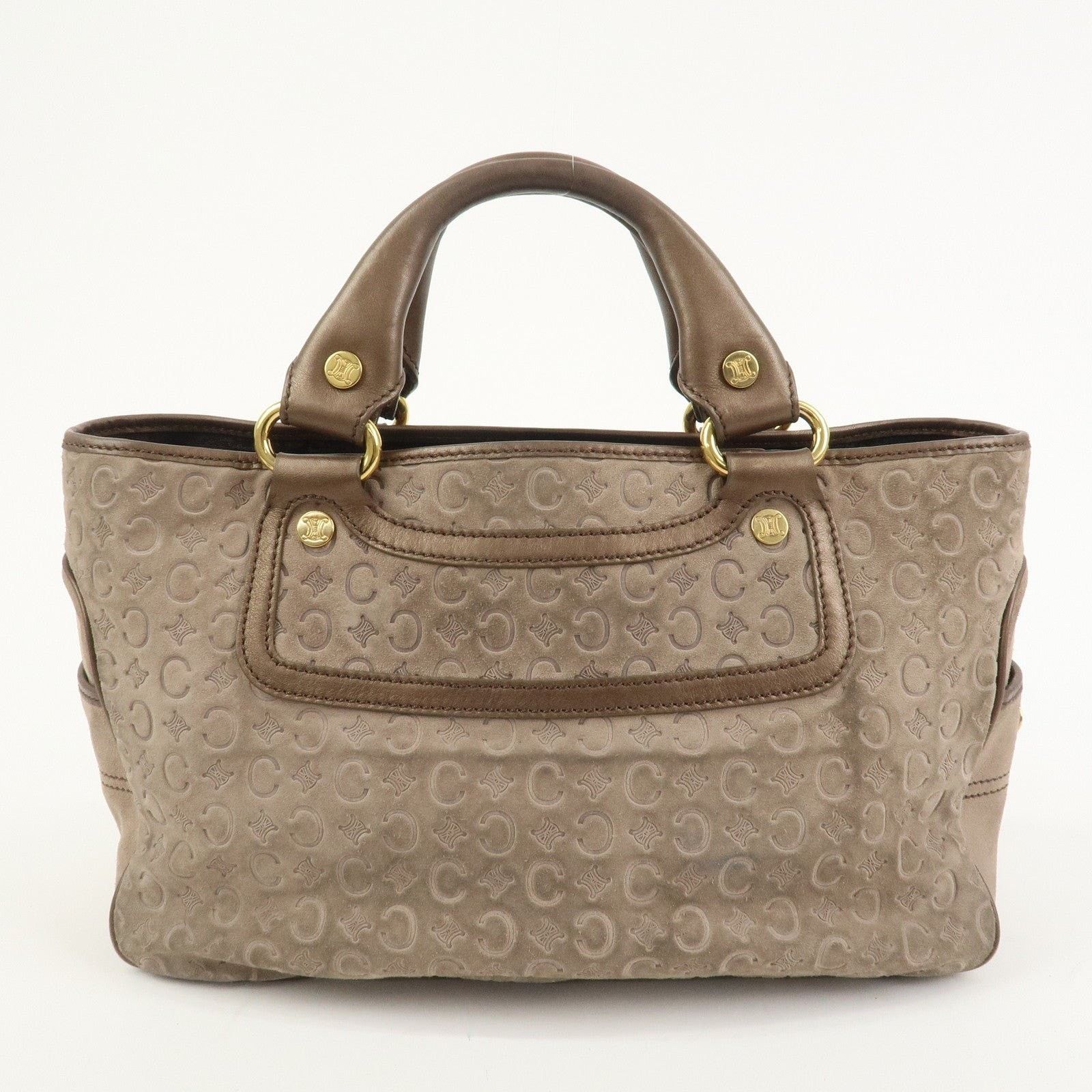 Celine Celine Macadam Boogie Suede Satchel Tan Size ONE SIZE - 2 Thumbnail