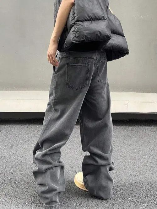 Jean × Vintage Wide leg Opium Jeans Pants Straight Leg Size US 34 / EU 50 - 4 Thumbnail