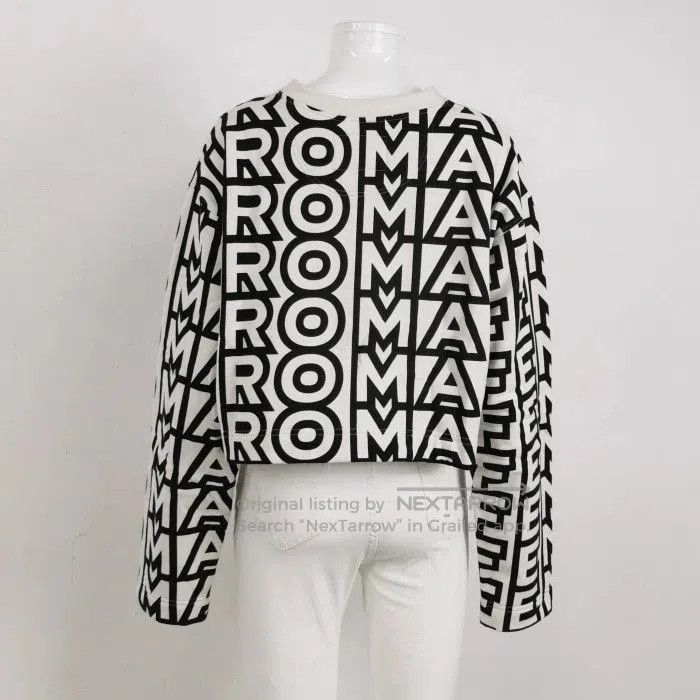 Fendi Fendi Cotton Logo Crewneck Sweatshirt M. Size US M / EU 48-50 / 2 - 2 Thumbnail