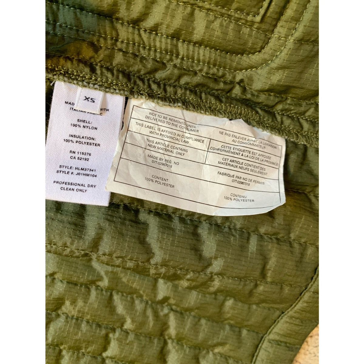 Helmut Lang HELMUT LANG QUILTED PARACHUTE WORKWEAR JACKET Size US XS / EU 42 / 0 - 16 Thumbnail